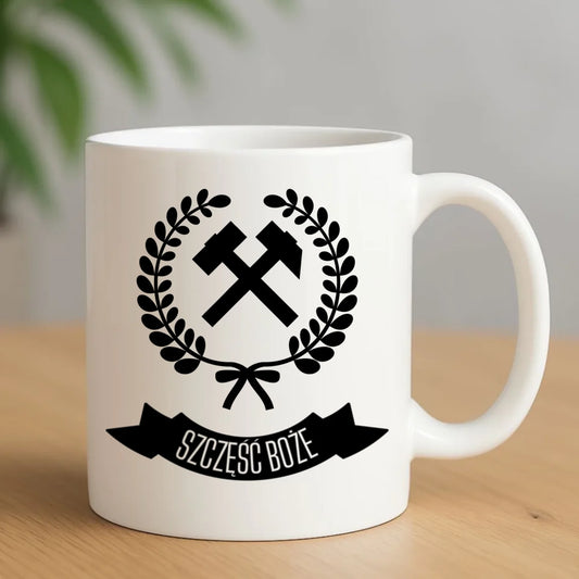 Kubek - prezent dla górnika - Szczęść Boże G02 - StoryCups.pl