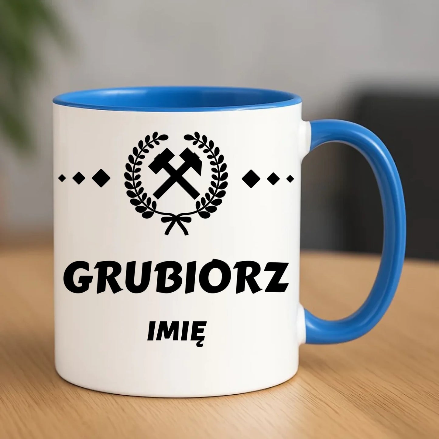 Kubek - prezent dla górnika - Grubiorz - personalizowany G03 - StoryCups.pl
