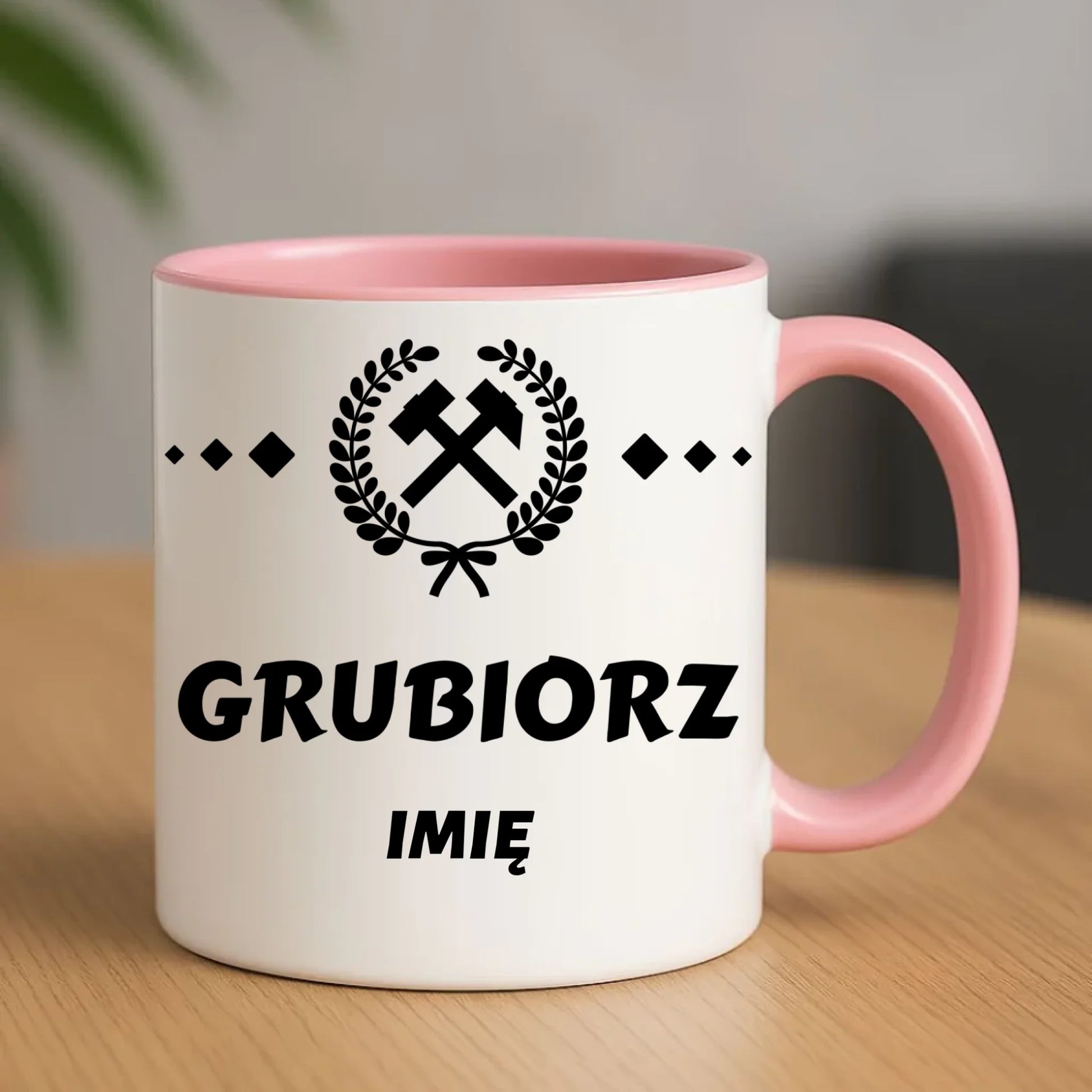 Kubek - prezent dla górnika - Grubiorz - personalizowany G03 - StoryCups.pl