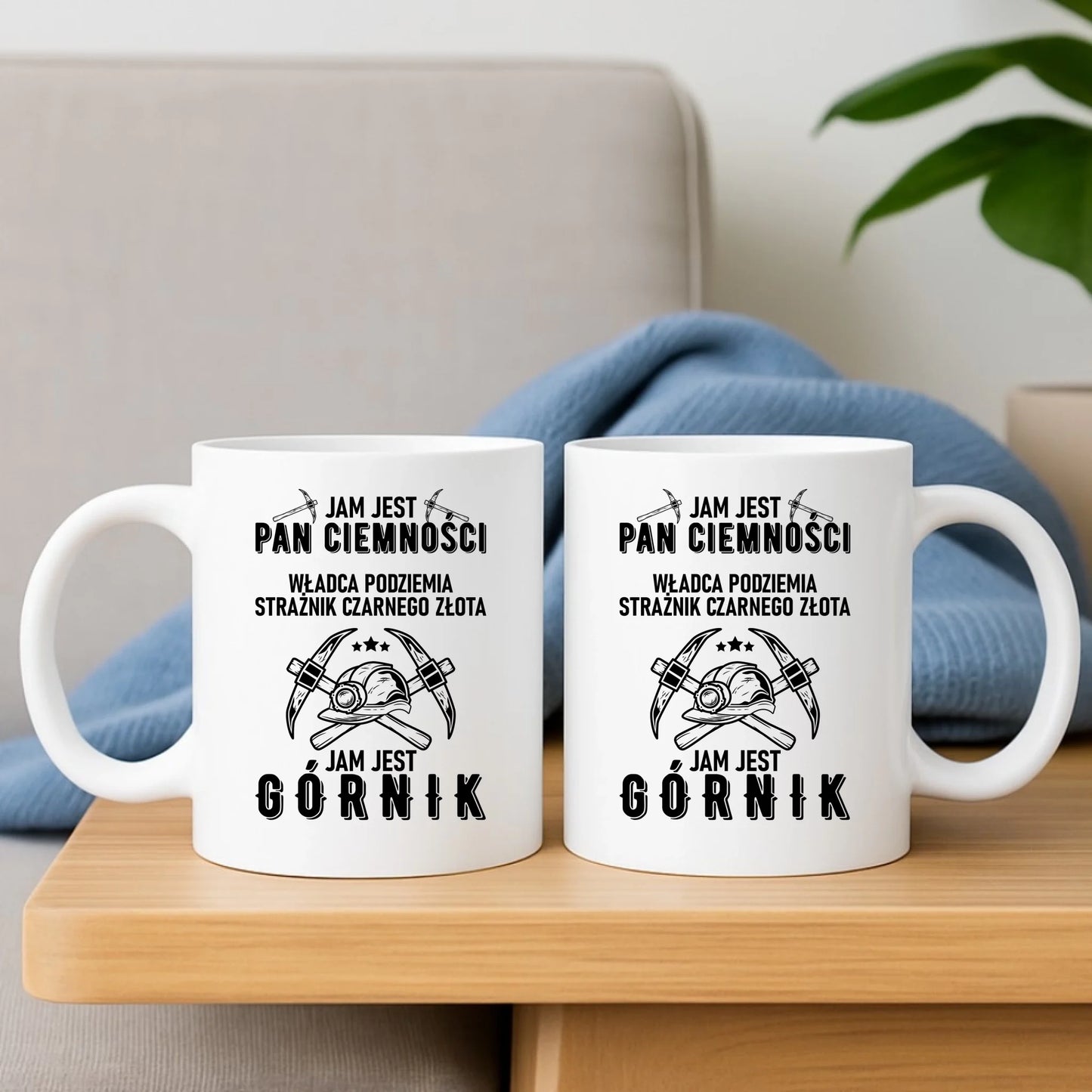 Kubek - prezent dla górnika - Pan ciemności jam jest górnik G04 - StoryCups.pl