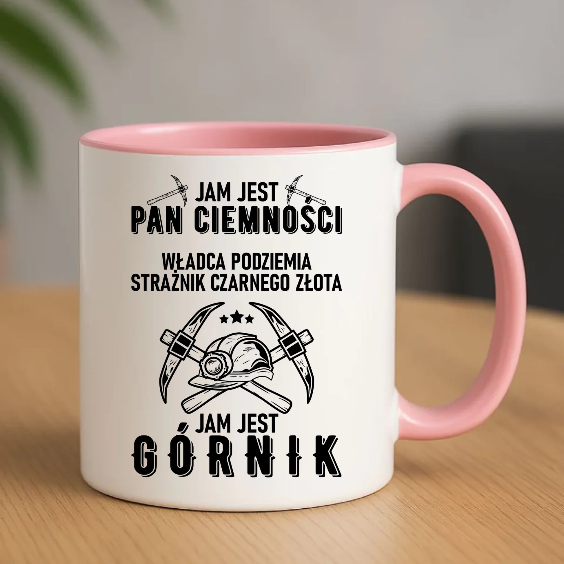 Kubek - prezent dla górnika - Pan ciemności jam jest górnik G04 - StoryCups.pl