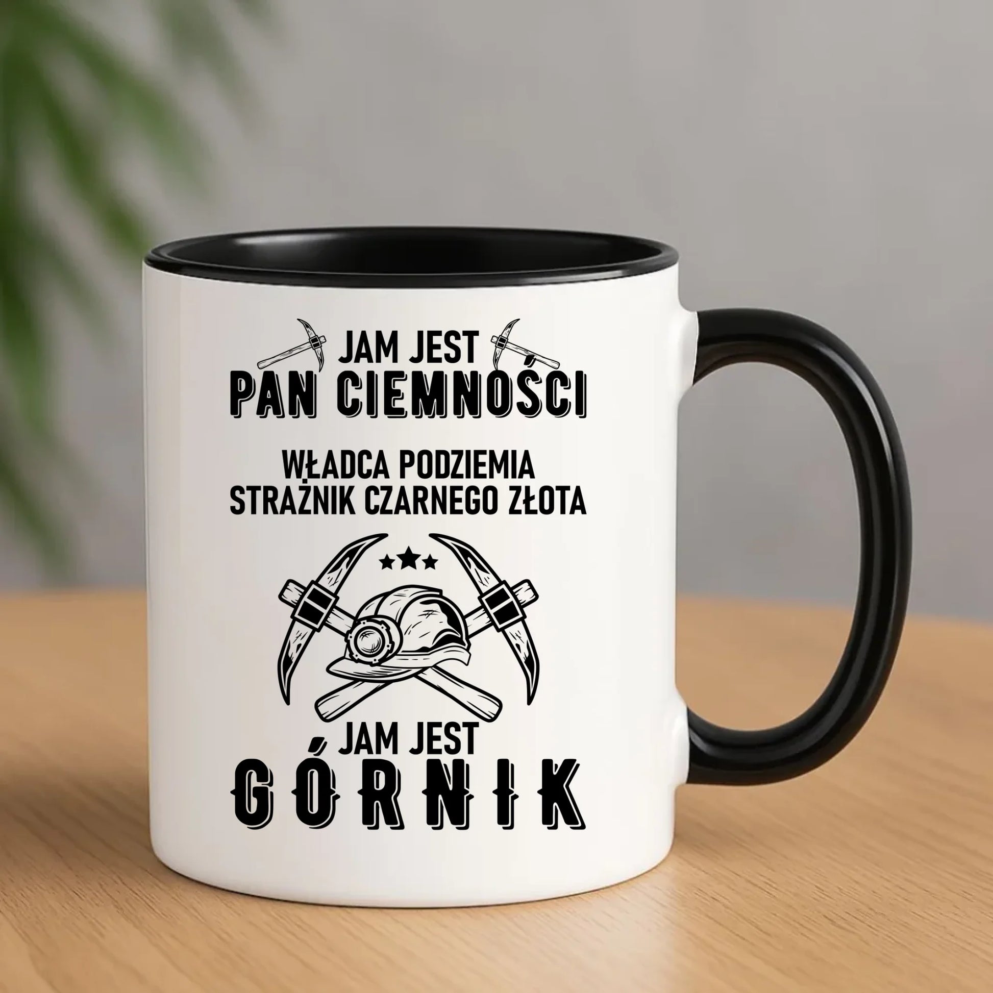 Kubek - prezent dla górnika - Pan ciemności jam jest górnik G04 - StoryCups.pl