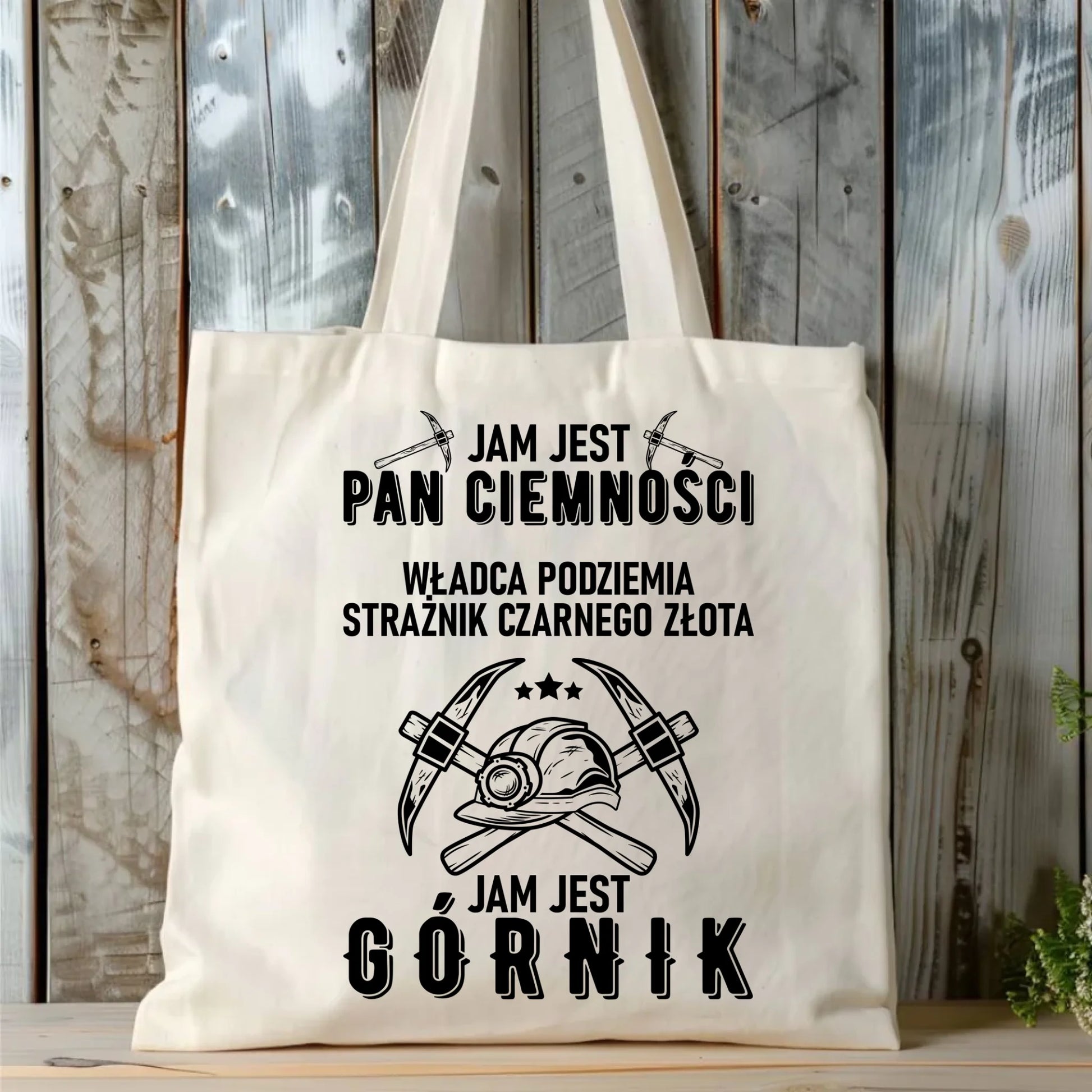 Torba - prezent dla górnika - Pan ciemności jam jest górnik G04 - StoryCups.pl