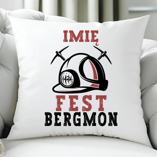 Poduszka - prezent dla górnika - Fest bergmon - personalizowana G07 - StoryCups.pl