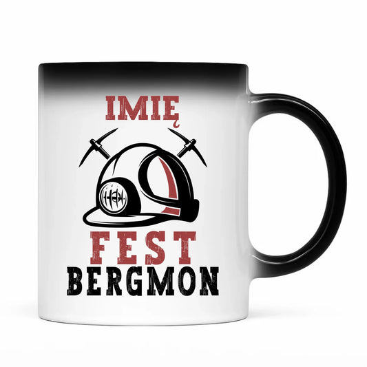 Kubek magiczny - prezent dla górnika - Fest bergmon - personalizowany G07 - StoryCups.pl