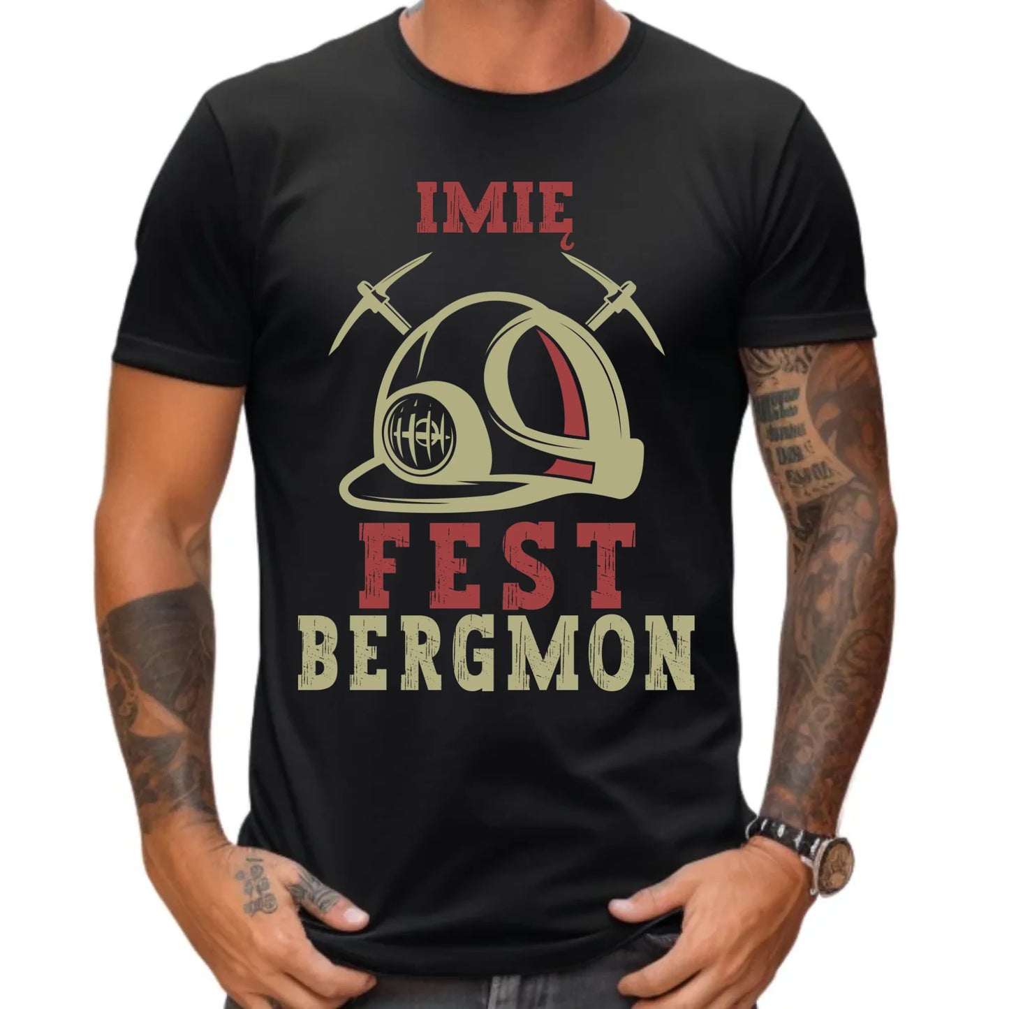 Koszulka męska - prezent dla górnika - Fest bergmon - personalizowana G07 - StoryCups.pl