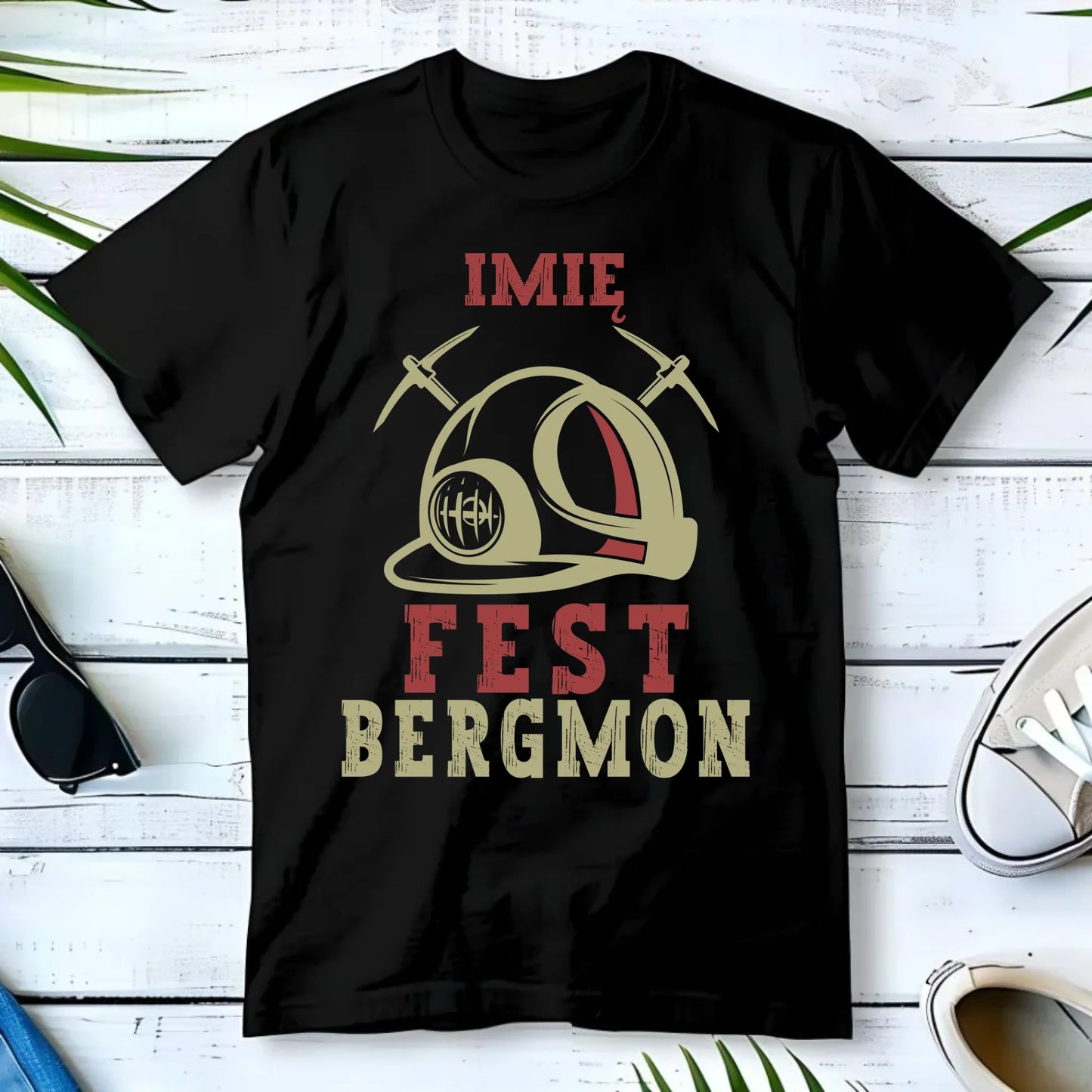 Koszulka męska - prezent dla górnika - Fest bergmon - personalizowana G07 - StoryCups.pl