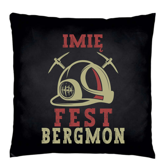 Poduszka dekoracyjna - prezent dla górnika - Fest bergmon - personalizowana G07 - StoryCups.pl