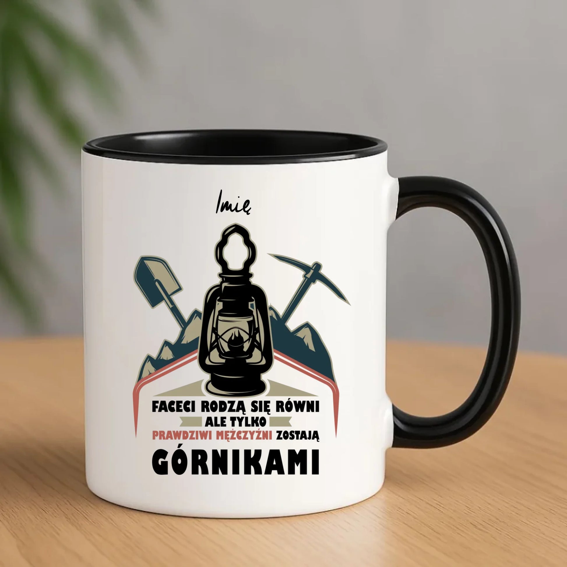 Kubek - prezent dla górnika - Prawdziwi mężczyźni zostają górnikami - personalizowany G08 - StoryCups.pl