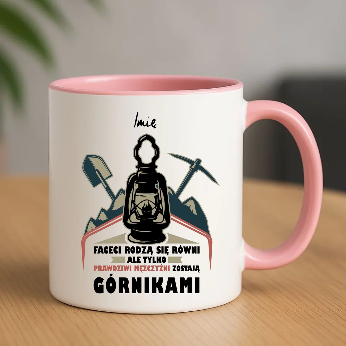 Kubek - prezent dla górnika - Prawdziwi mężczyźni zostają górnikami - personalizowany G08 - StoryCups.pl