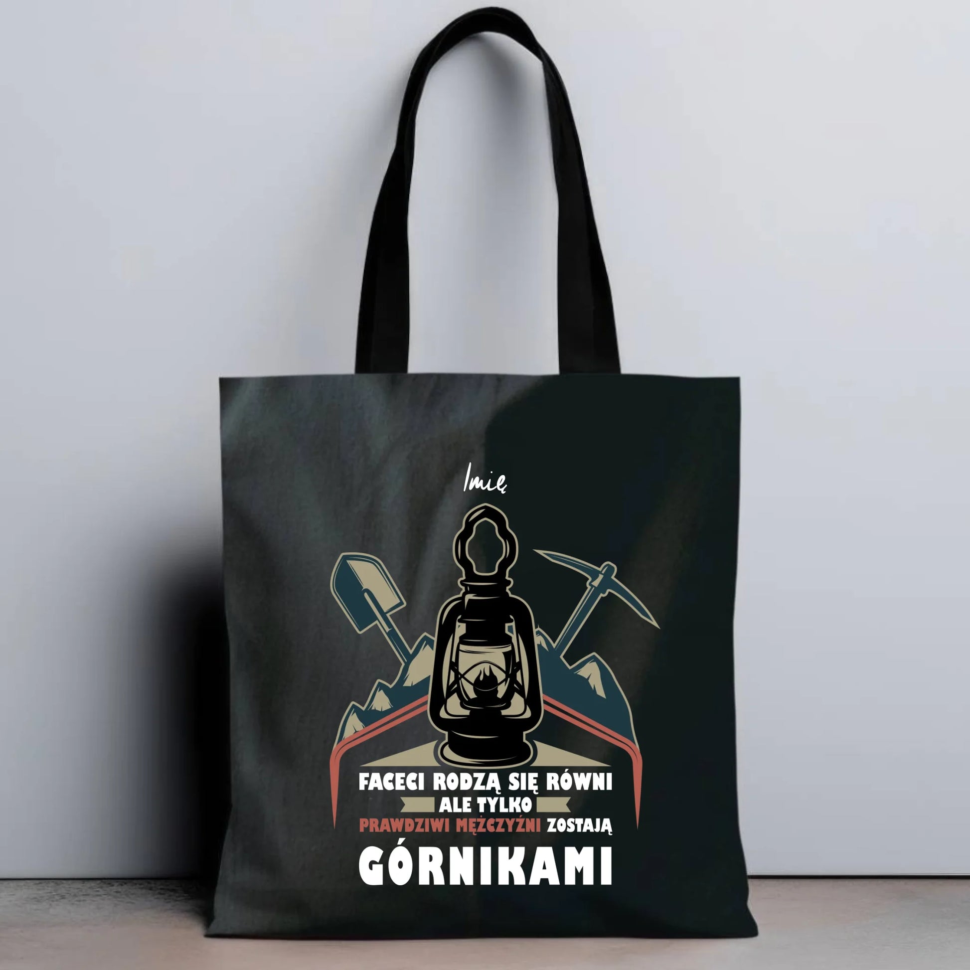 Torba - prezent dla górnika - Prawdziwi mężczyźni zostają górnikami - personalizowana G08 - StoryCups.pl