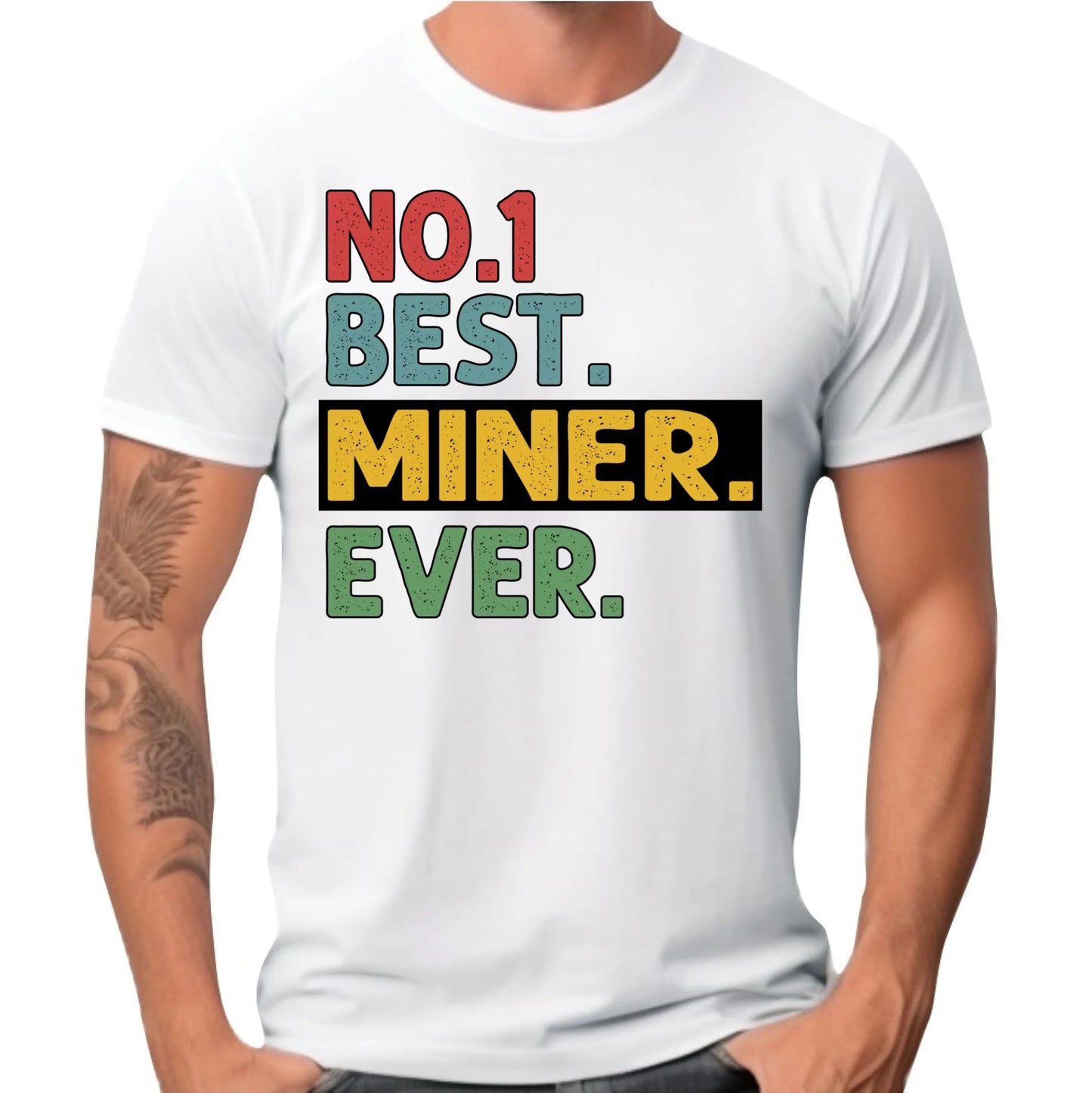 Koszulka męska - prezent dla górnika - Best miner ever G12 - StoryCups.pl