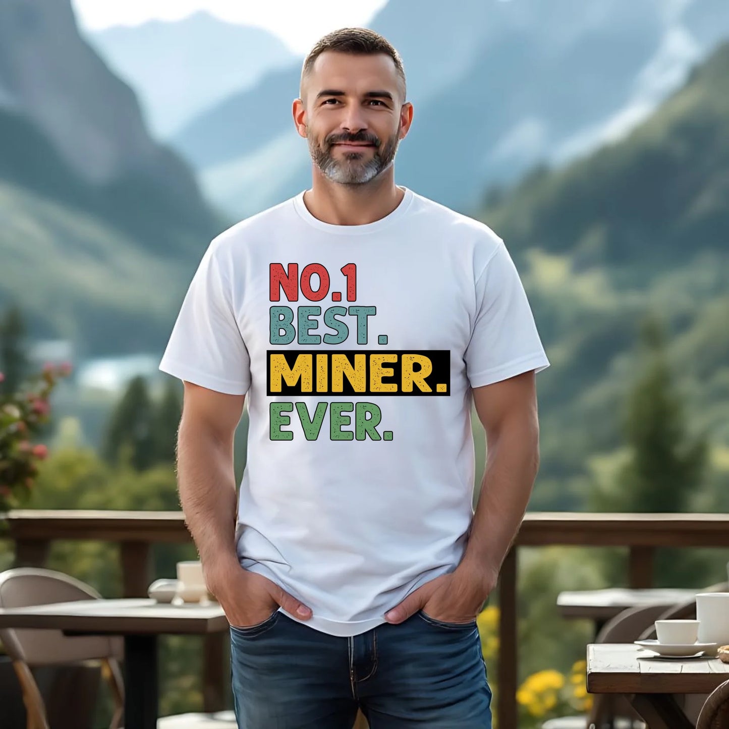 Koszulka męska - prezent dla górnika - Best miner ever G12 - StoryCups.pl