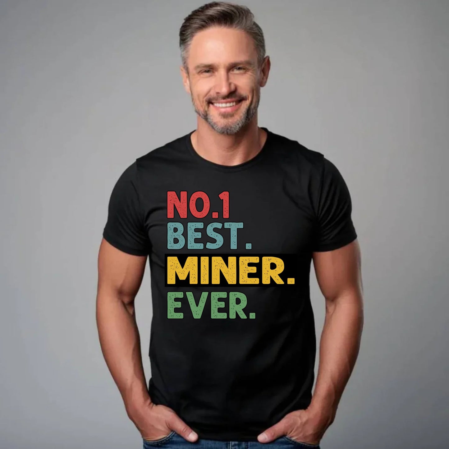 Koszulka męska - prezent dla górnika - Best miner ever G12 - StoryCups.pl