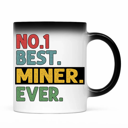 Kubek magiczny - prezent dla górnika - Best miner ever G12 - StoryCups.pl