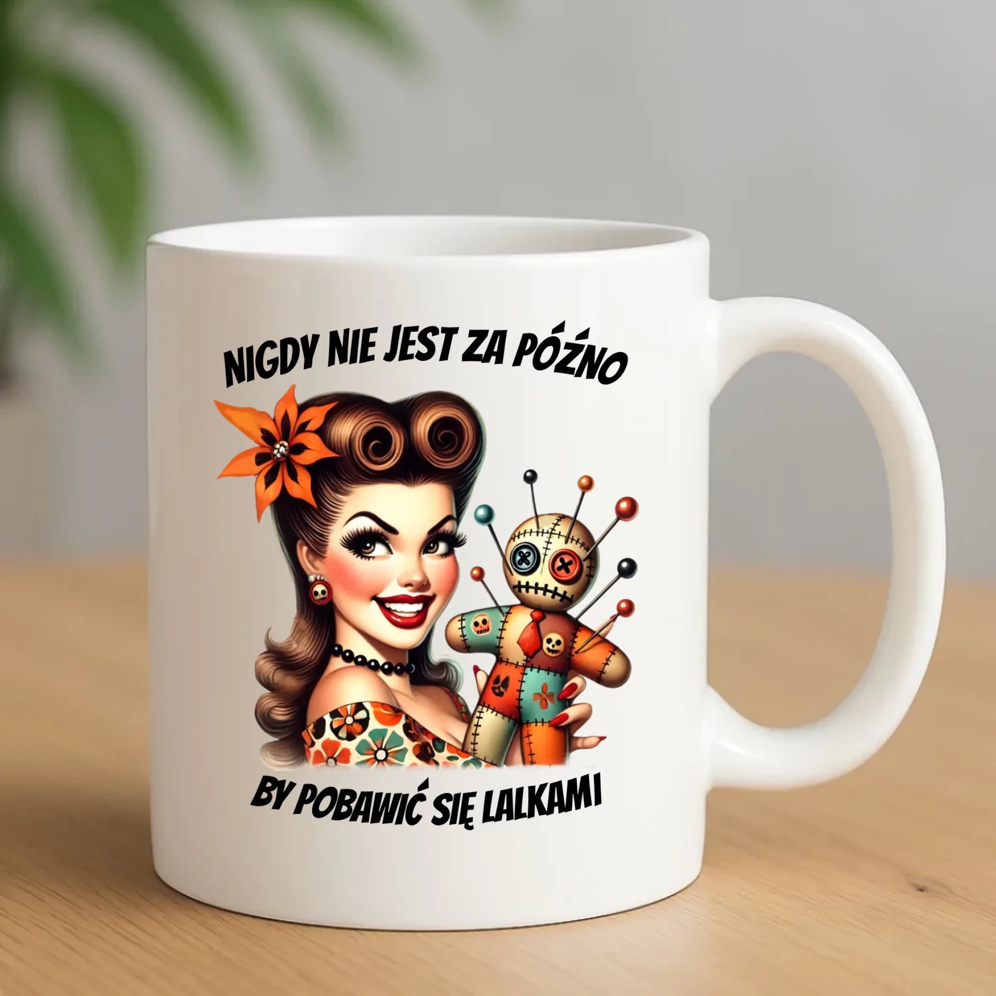 Kubek dla niej - Laleczka Voodoo retro DZ21 - StoryCups.pl
