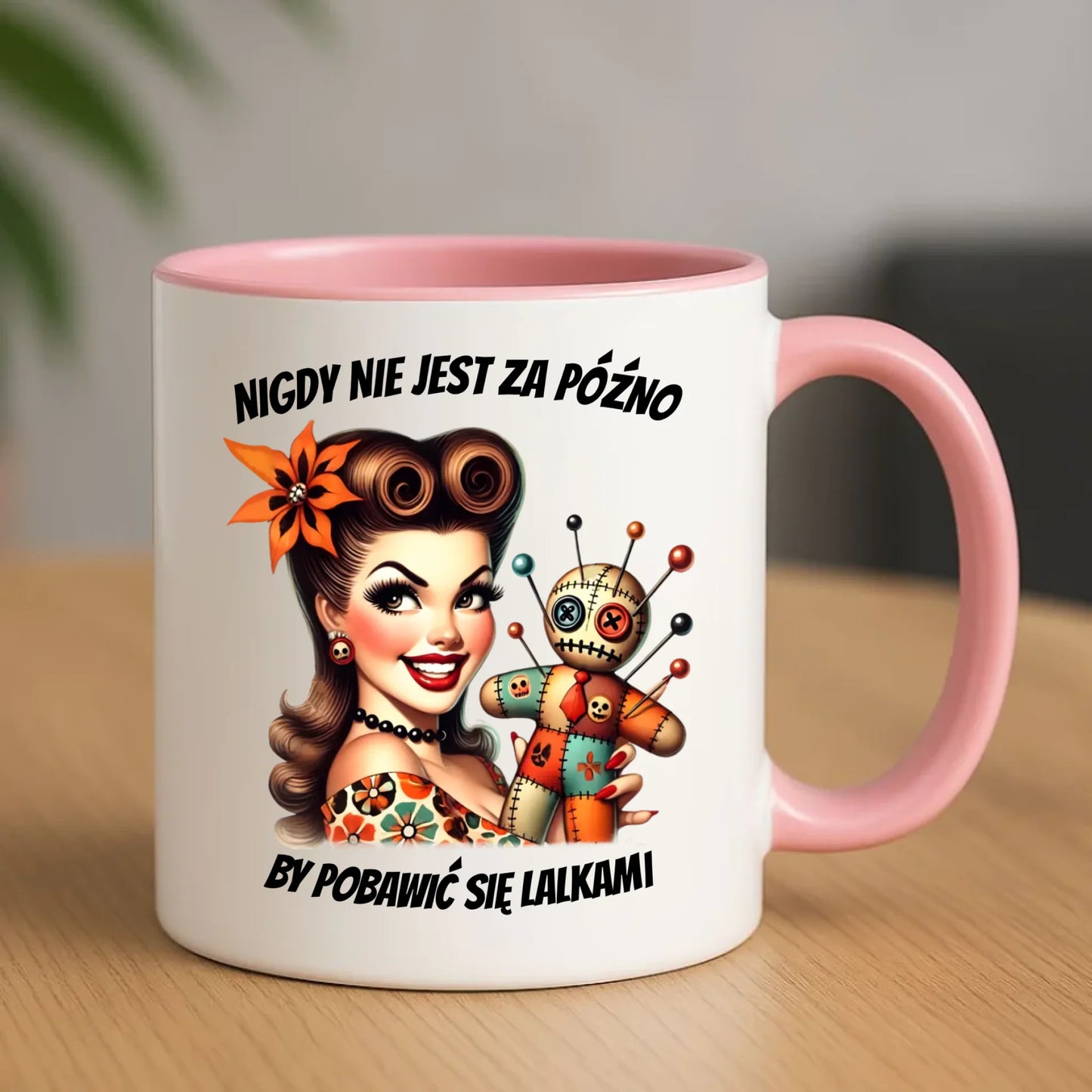 Kubek dla niej - Laleczka Voodoo retro DZ21 - StoryCups.pl