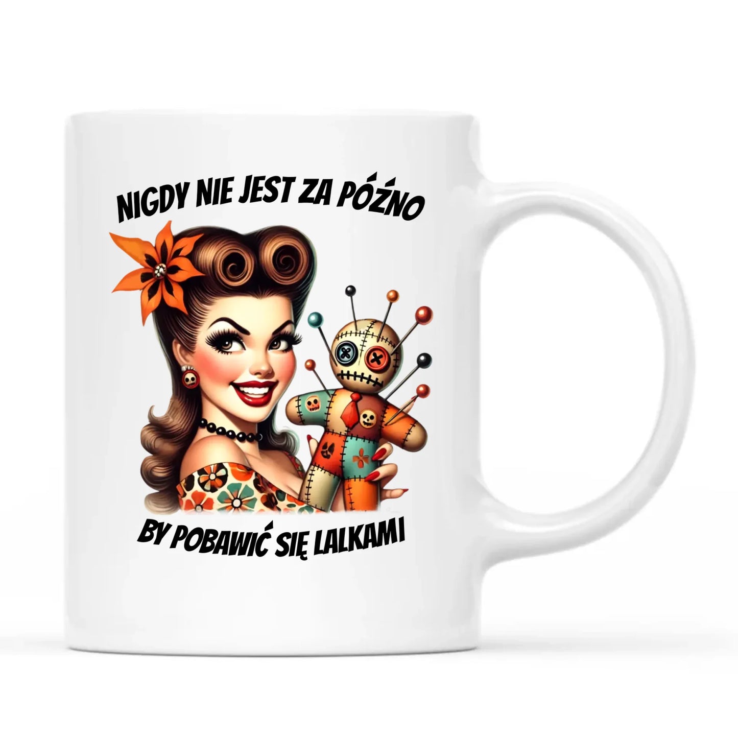 Kubek dla niej - Laleczka Voodoo retro DZ21 - StoryCups.pl