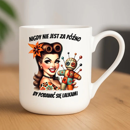 Kubek elegant dla niej - Laleczka Voodoo retro DZ21 - StoryCups.pl