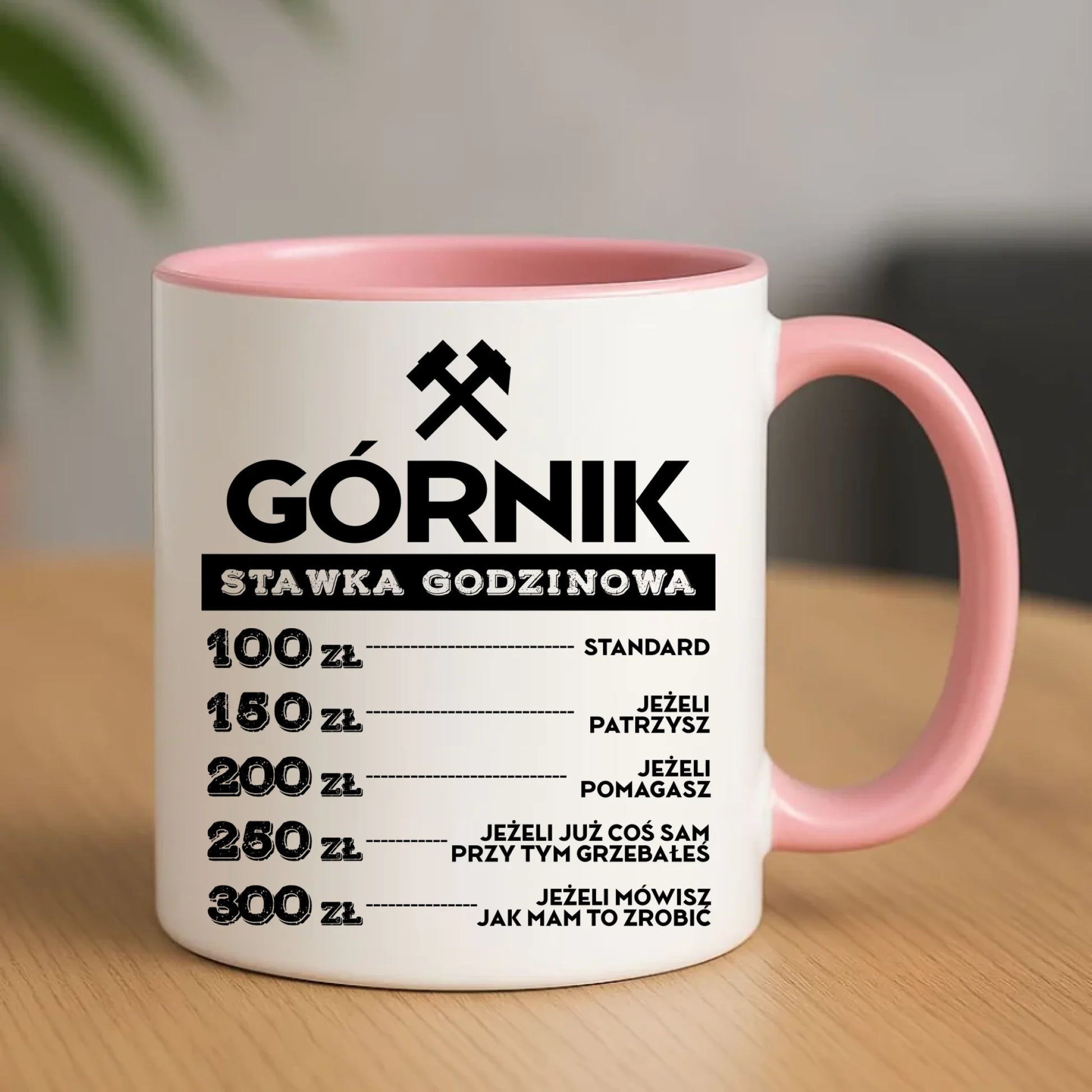 Kubek - prezent dla górnika - Górnik stawka godzinowa G14 - StoryCups.pl