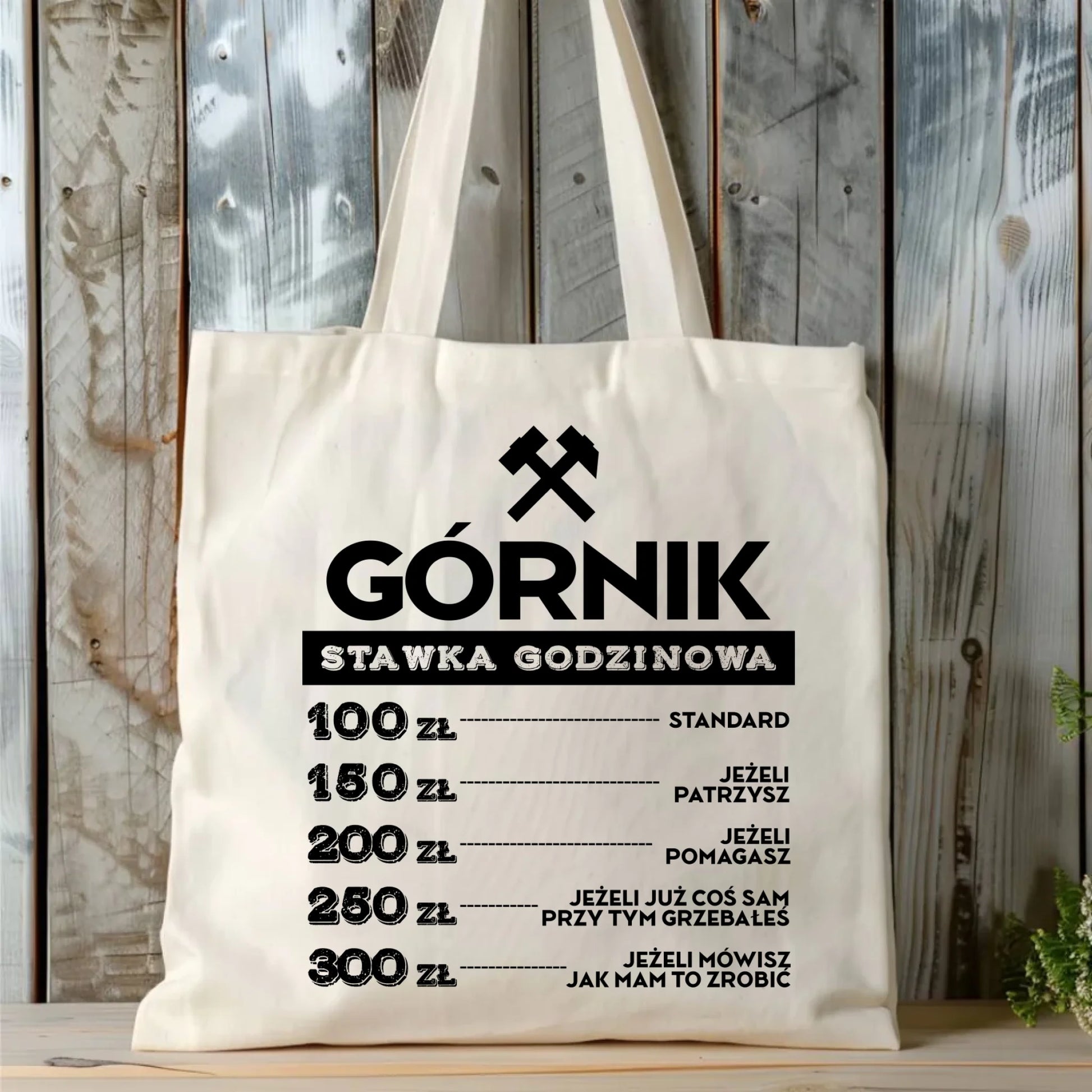 Torba - prezent dla górnika - Górnik stawka godzinowa G14 - StoryCups.pl
