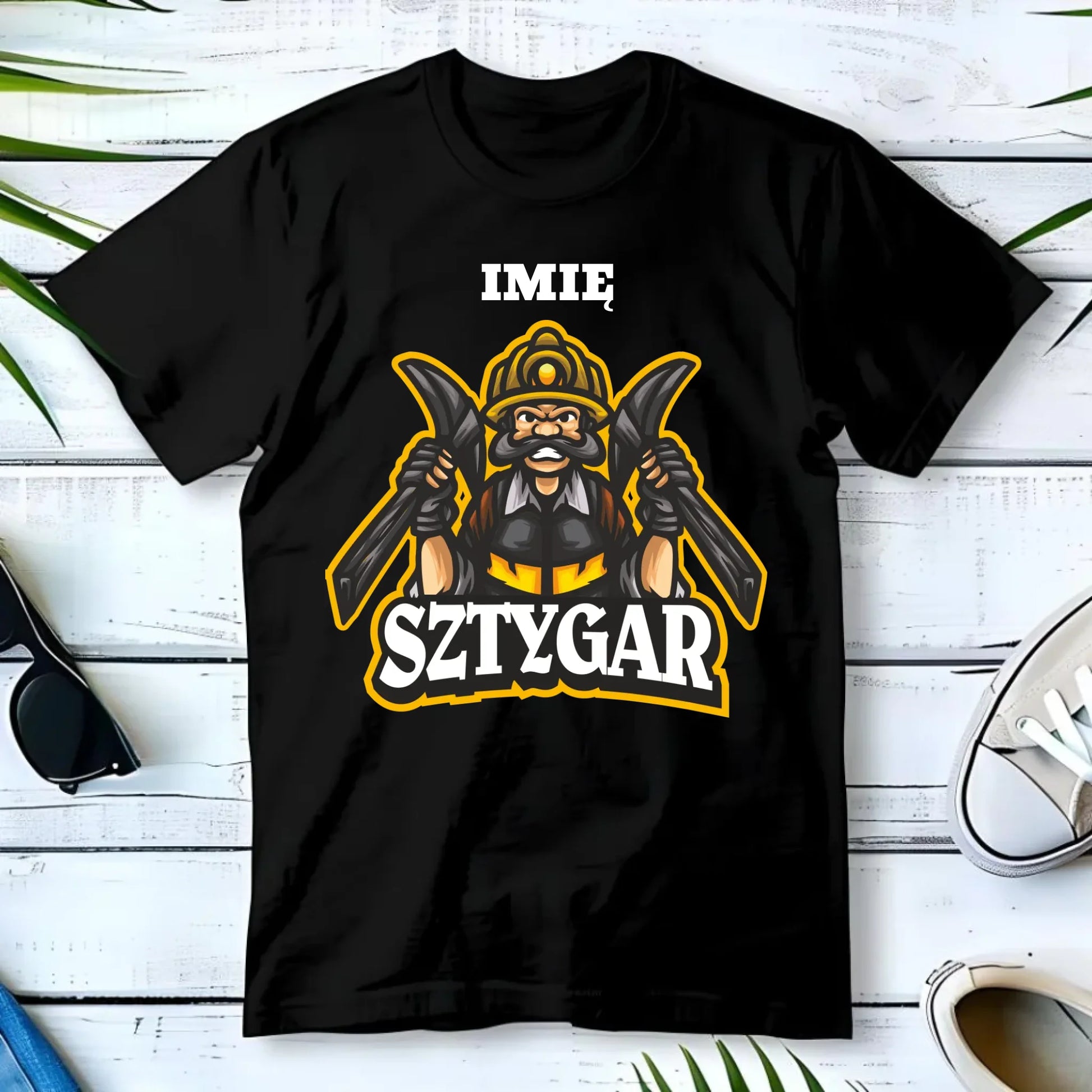 Koszulka męska - prezent dla górnika - Sztygar - personalizowana G15 - StoryCups.pl