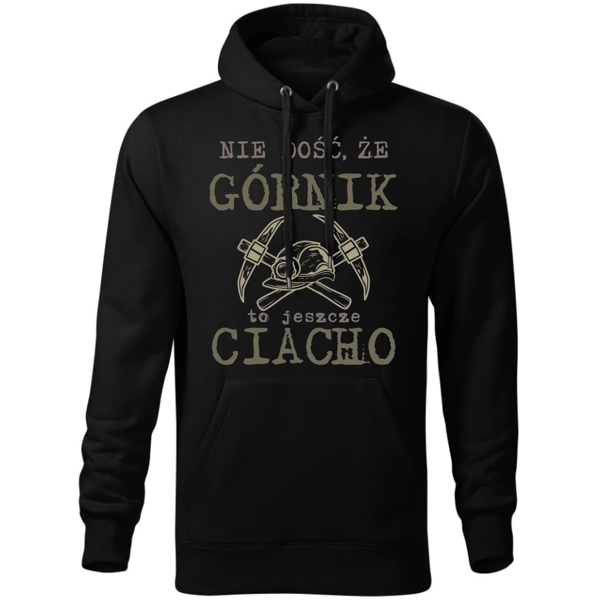 Bluza męska z kapturem - prezent dla górnika - Nie dość, że górnik to jeszcze ciacho G17 - StoryCups.pl