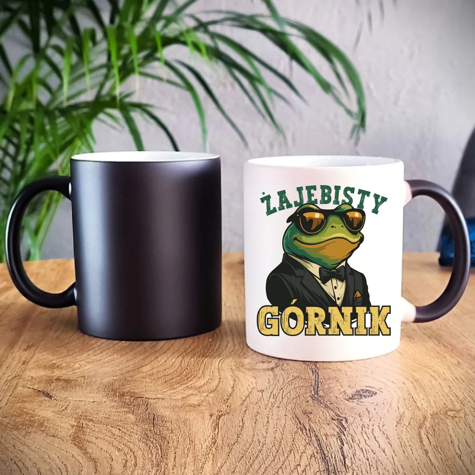 Kubek magiczny - prezent dla górnika - Żajebisty górnik G18 - StoryCups.pl