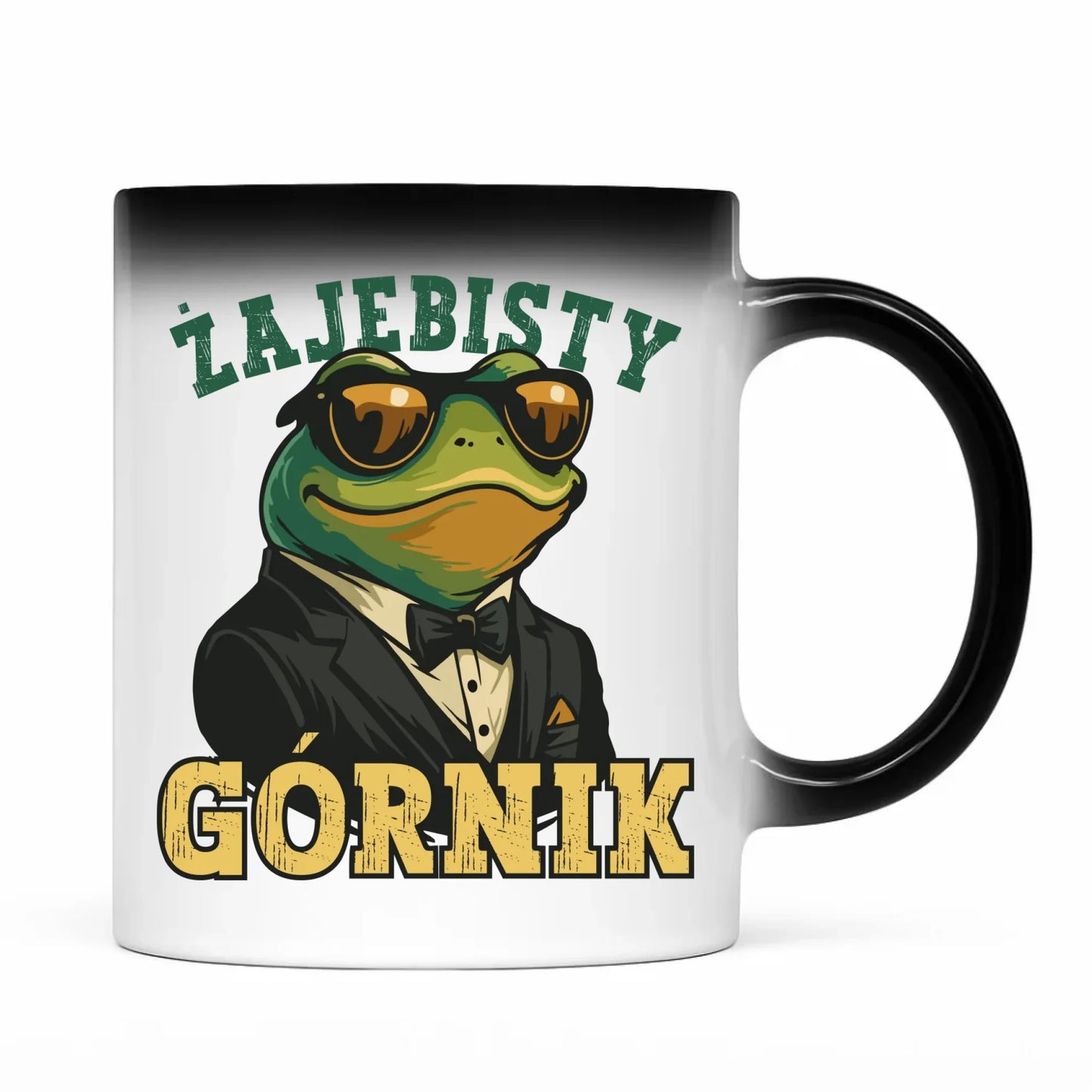 Kubek magiczny - prezent dla górnika - Żajebisty górnik G18 - StoryCups.pl