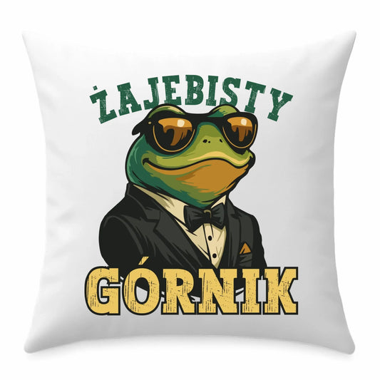 Poduszka - prezent dla górnika - Żajebisty górnik G18 - StoryCups.pl
