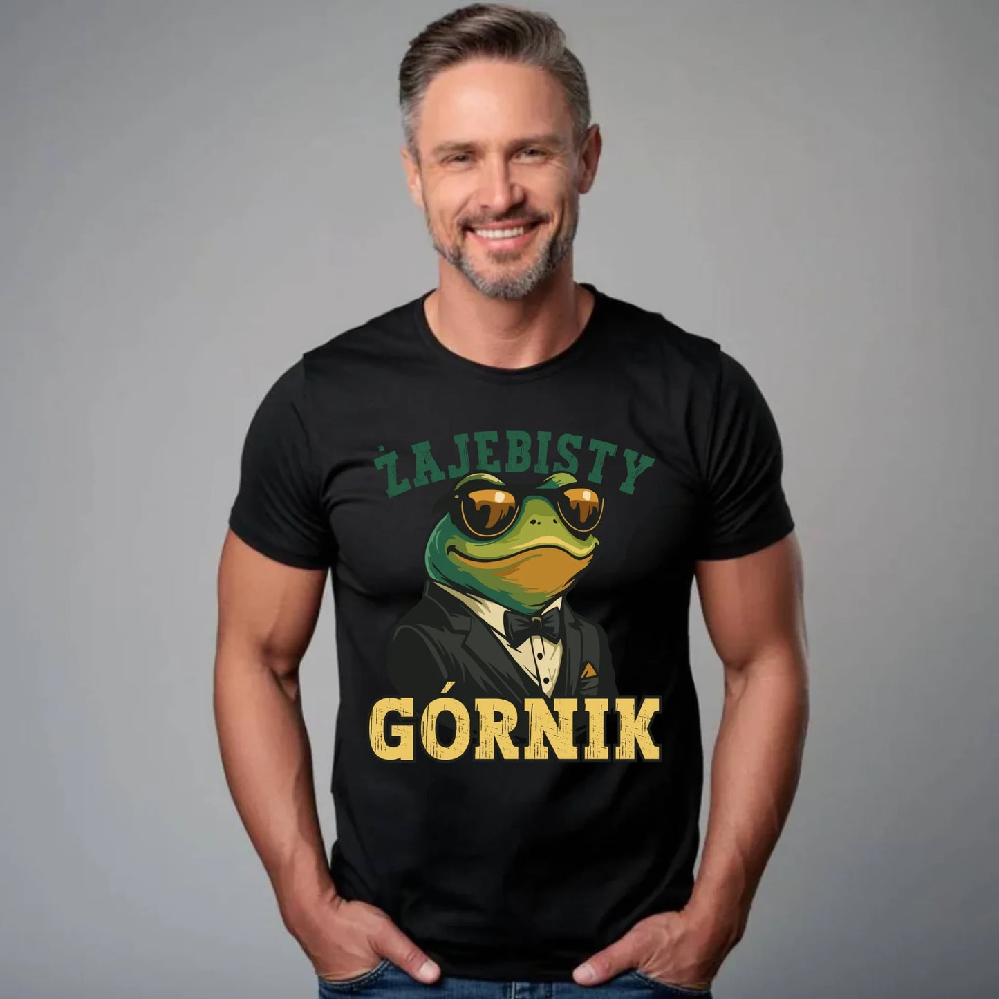 Koszulka męska - prezent dla górnika - Żajebisty górnik G18 - StoryCups.pl