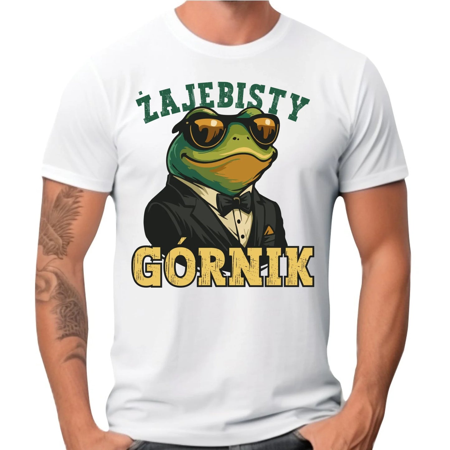 Koszulka męska - prezent dla górnika - Żajebisty górnik G18 - StoryCups.pl