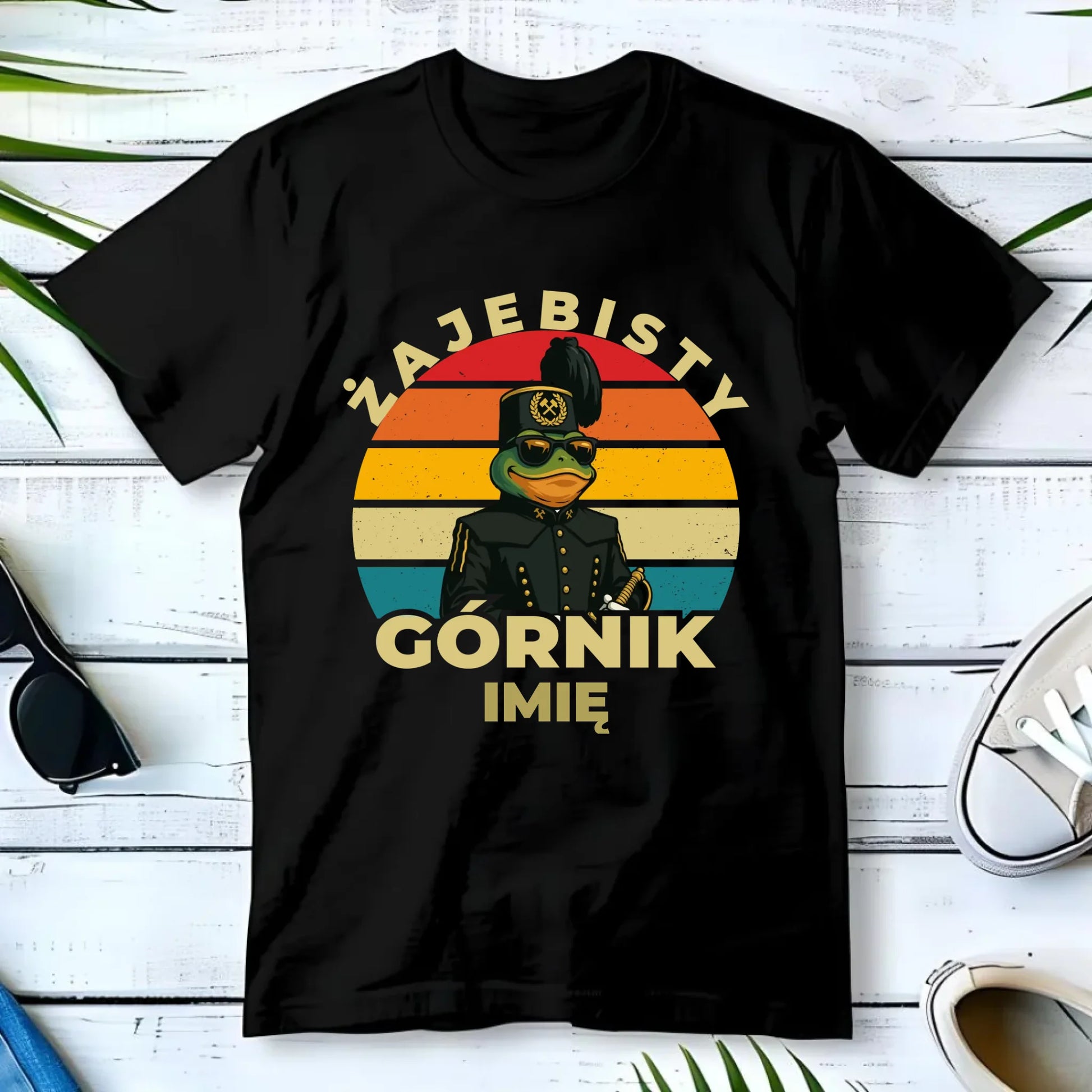 Koszulka męska - prezent dla górnika - Żajebisty górnik - personalizowana G19 - StoryCups.pl