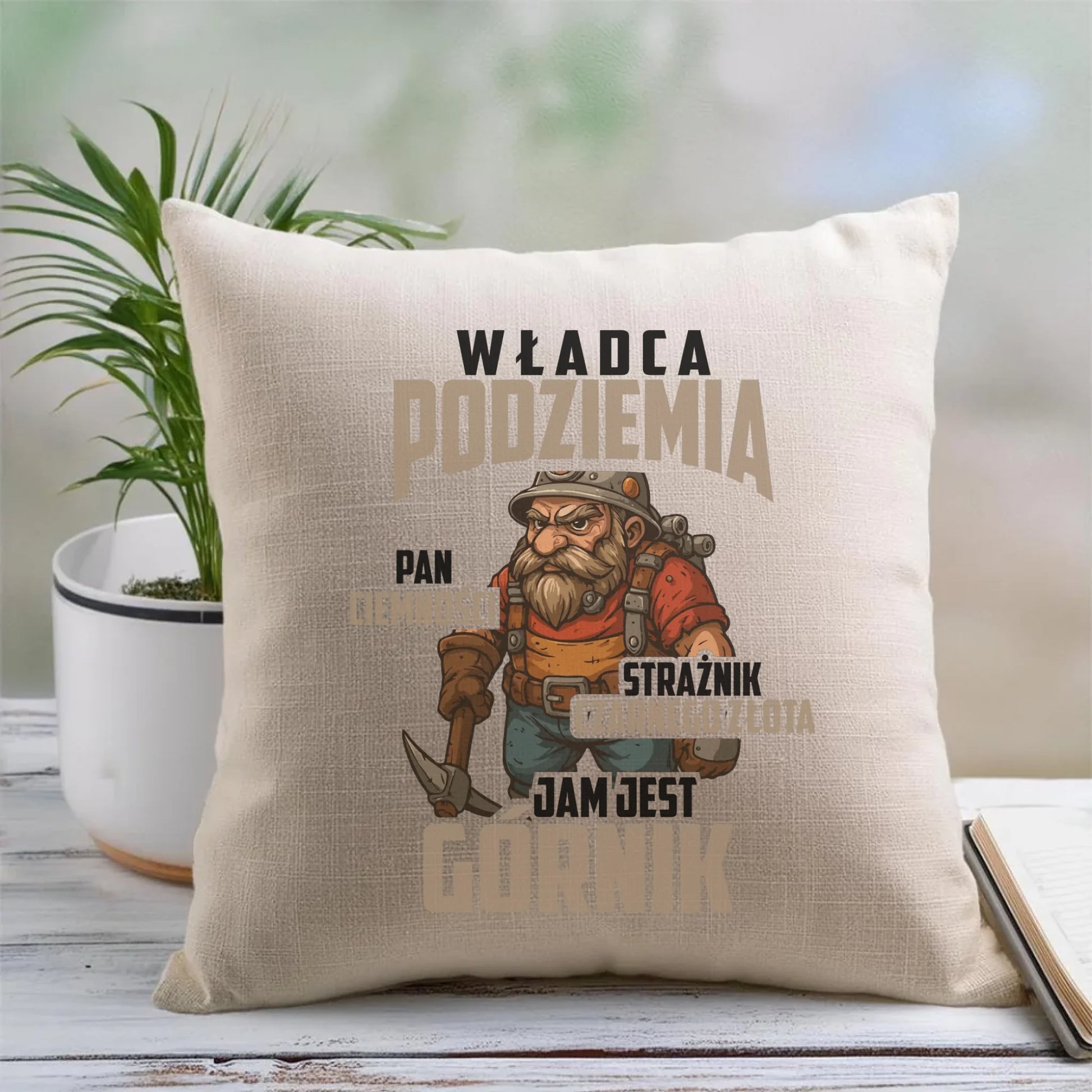 Poduszka - prezent dla górnika - Władca podziemia Górnik G20 - StoryCups.pl