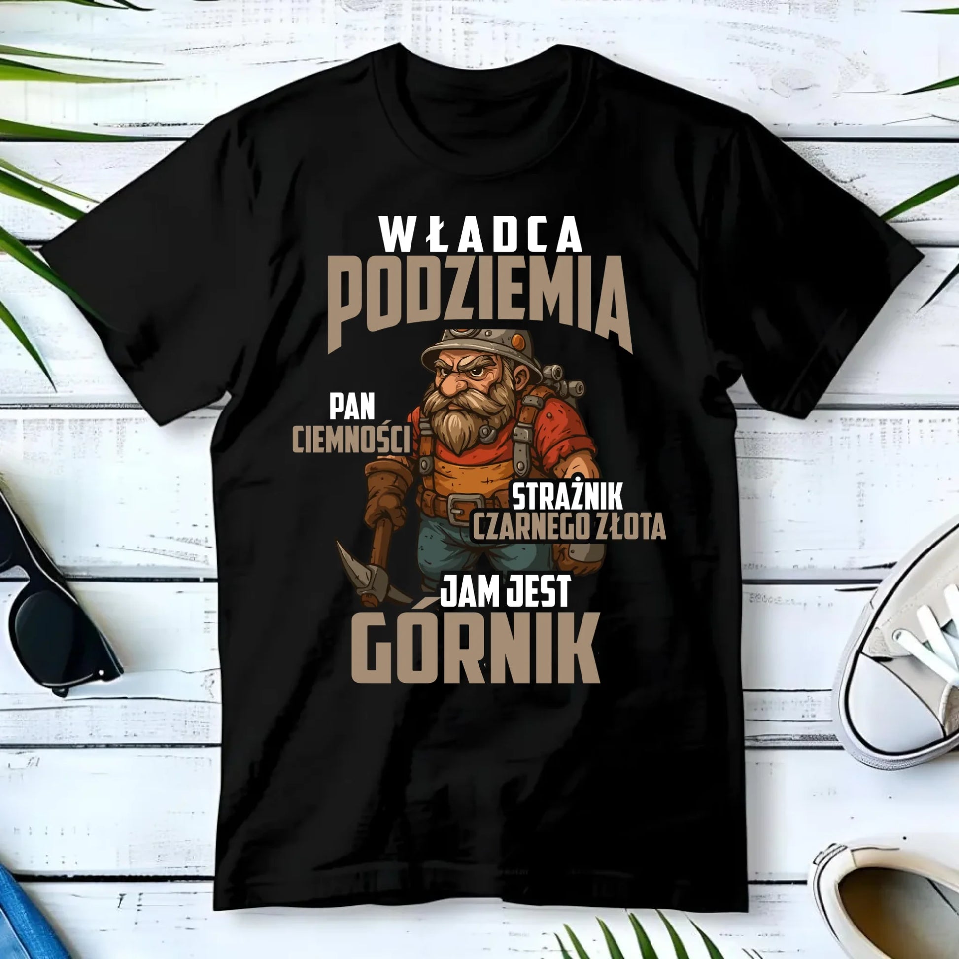 Koszulka męska - prezent dla górnika - Władca podziemia Górnik G20 - StoryCups.pl
