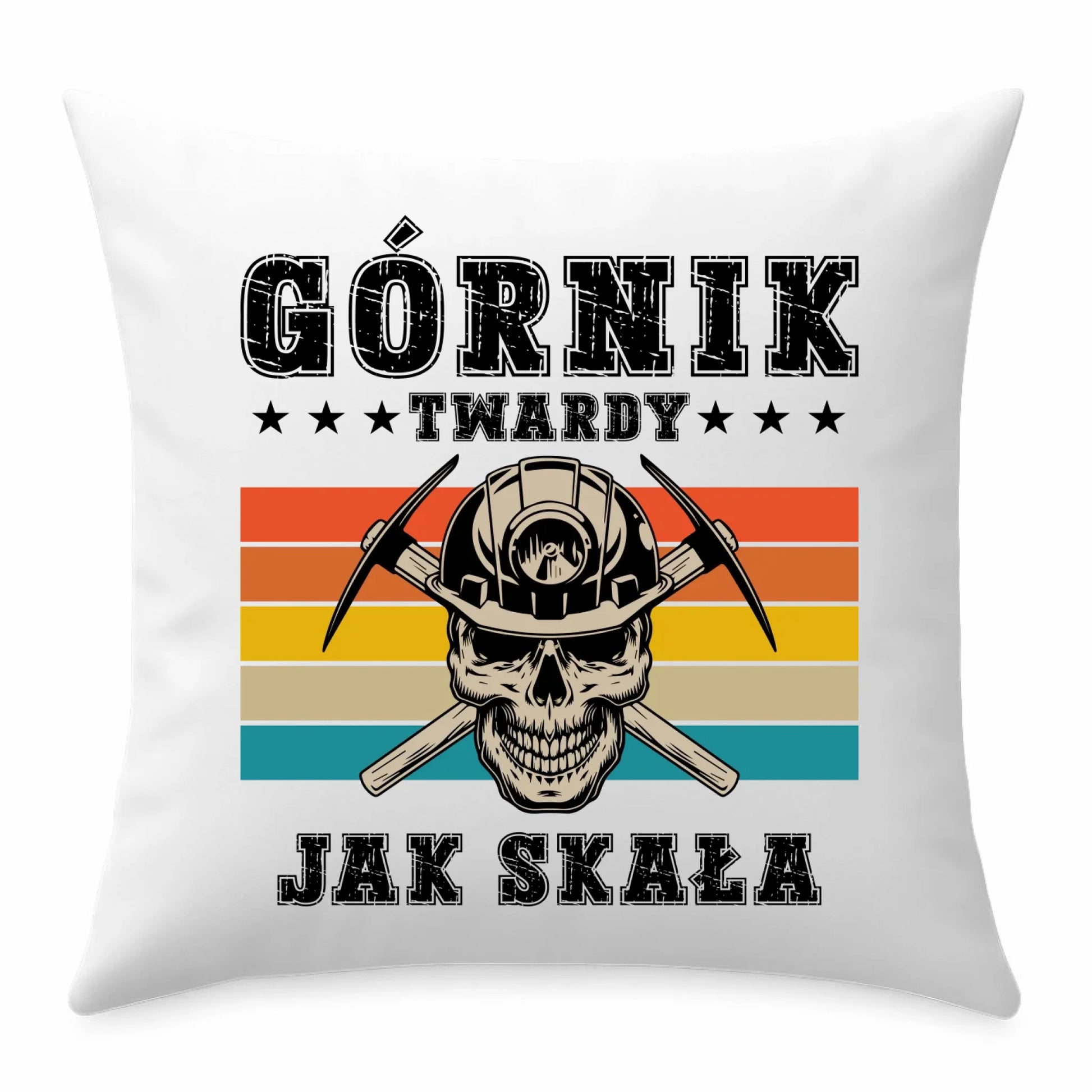 Poduszka - prezent dla górnika - Górnik twardy jak skała G21 - StoryCups.pl
