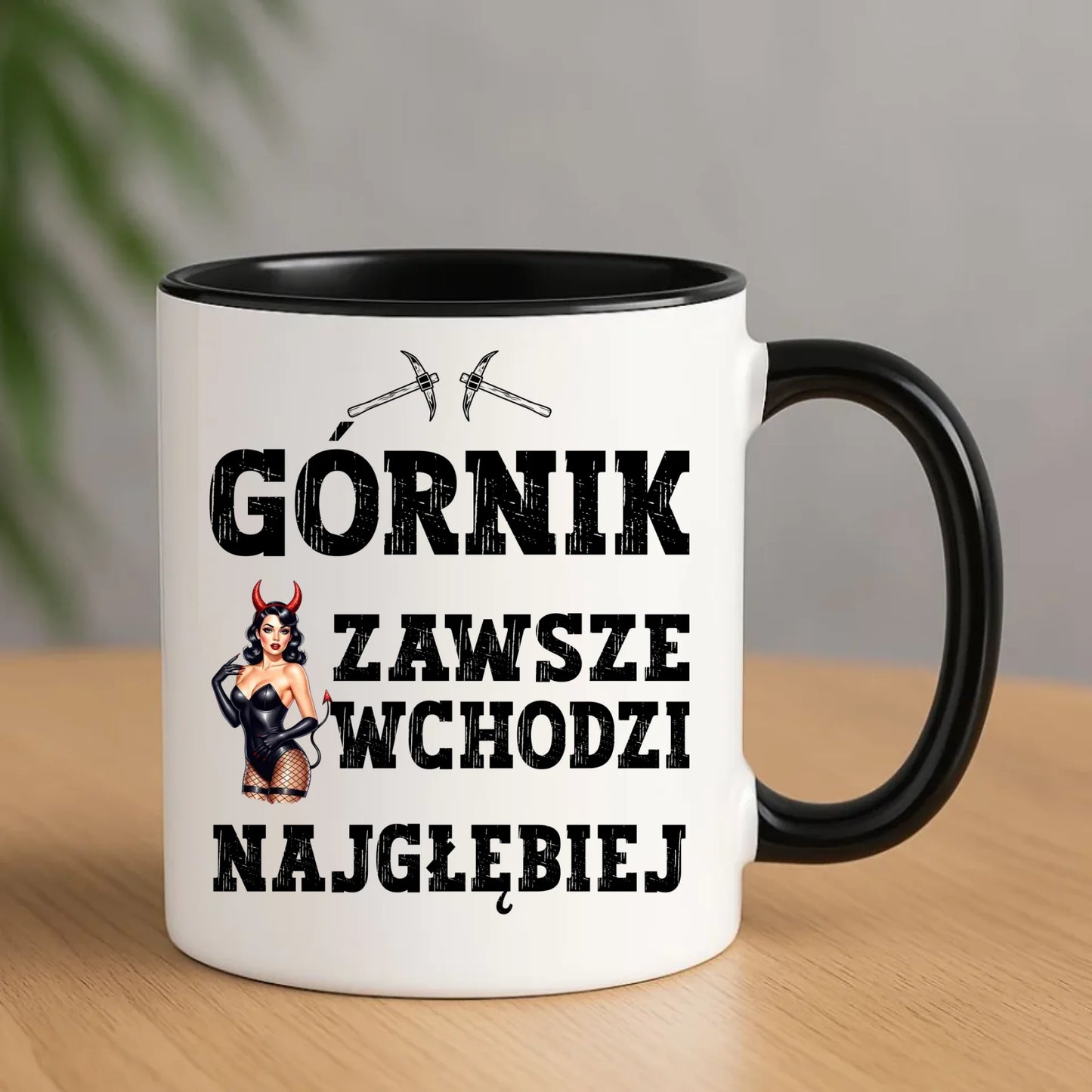 Kubek - prezent dla górnika - Górnik zawsze wchodzi najgłębiej G22 - StoryCups.pl