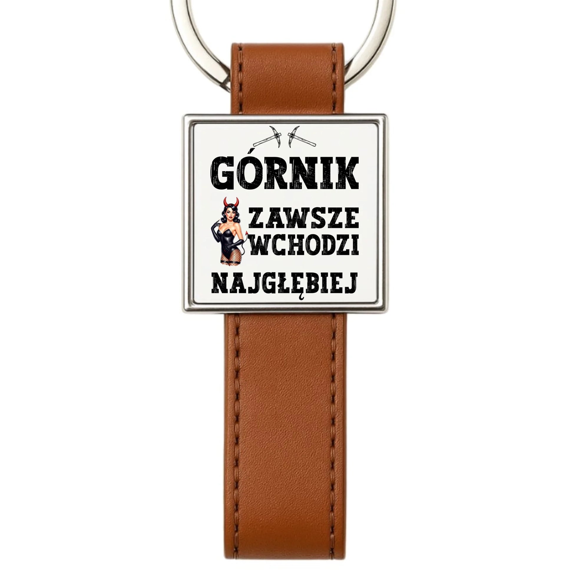 Brelok - prezent dla górnika - Górnik zawsze wchodzi najgłębiej G22 - StoryCups.pl