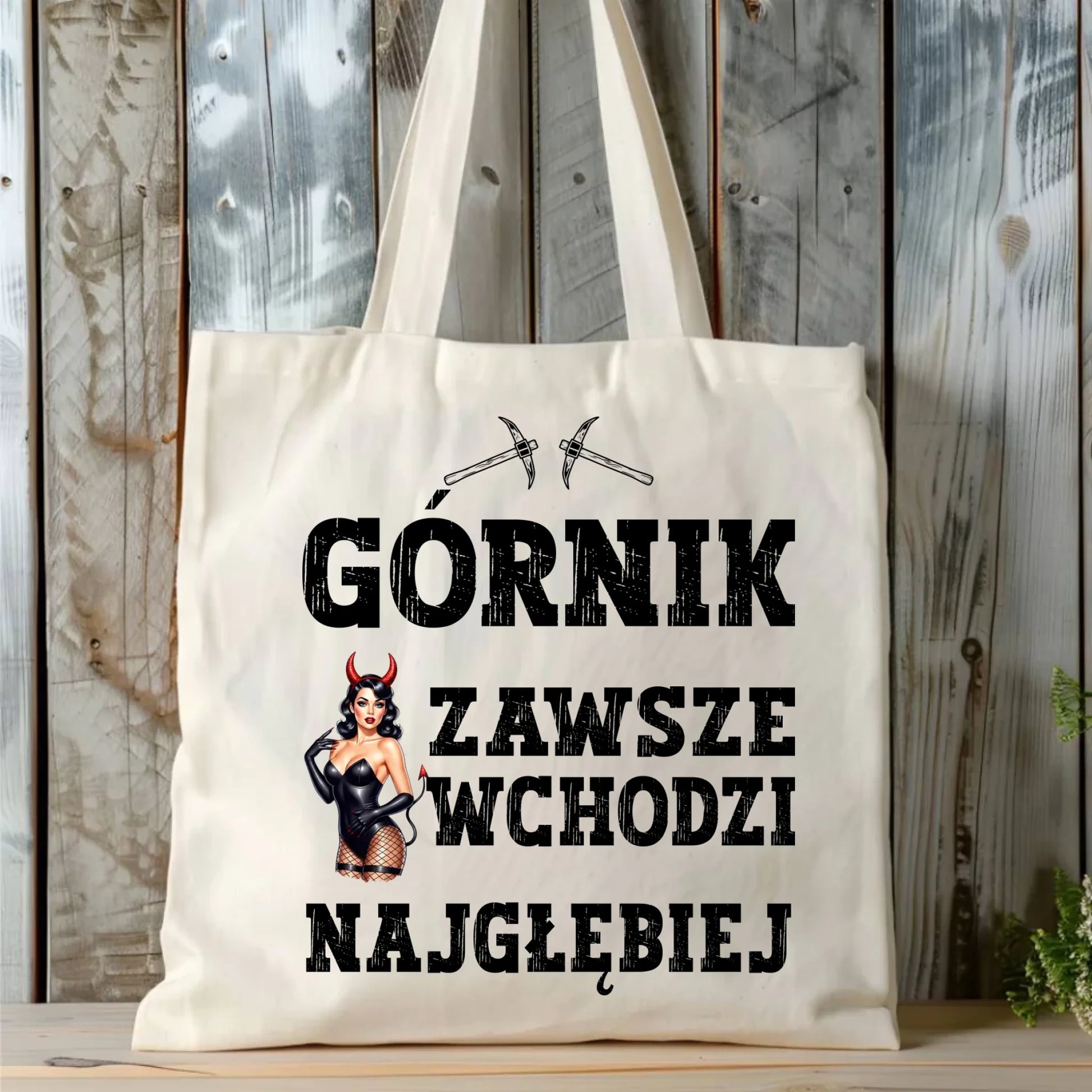 Torba - prezent dla górnika - Górnik zawsze wchodzi najgłębiej G22 - StoryCups.pl