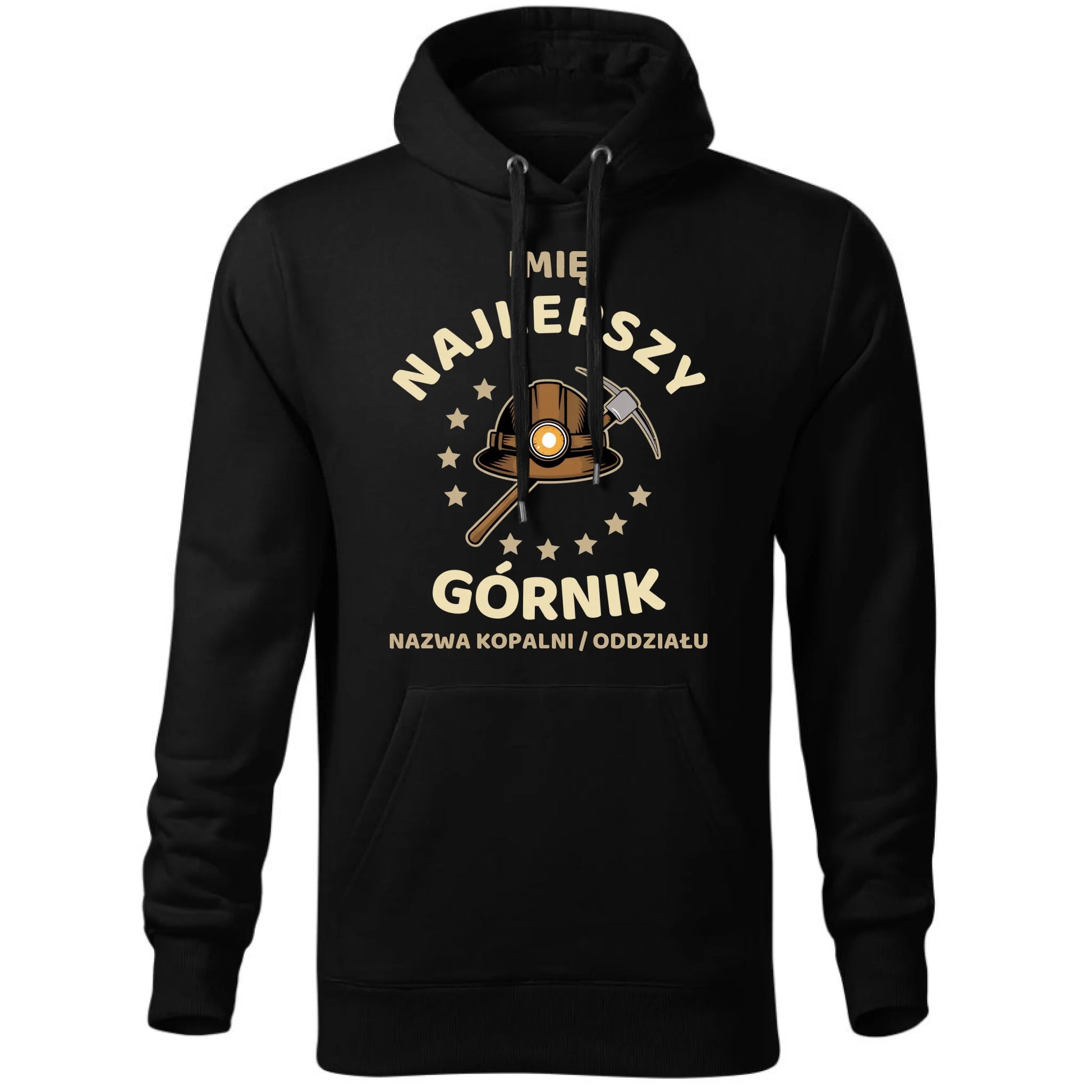 Bluza męska z kapturem - prezent dla górnika - Najlepszy górnik - personalizowana G23 - StoryCups.pl