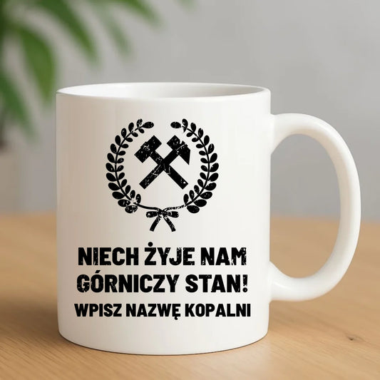 Kubek - prezent dla górnika - Niech żyje nam górniczy stan - personalizowany G24 - StoryCups.pl