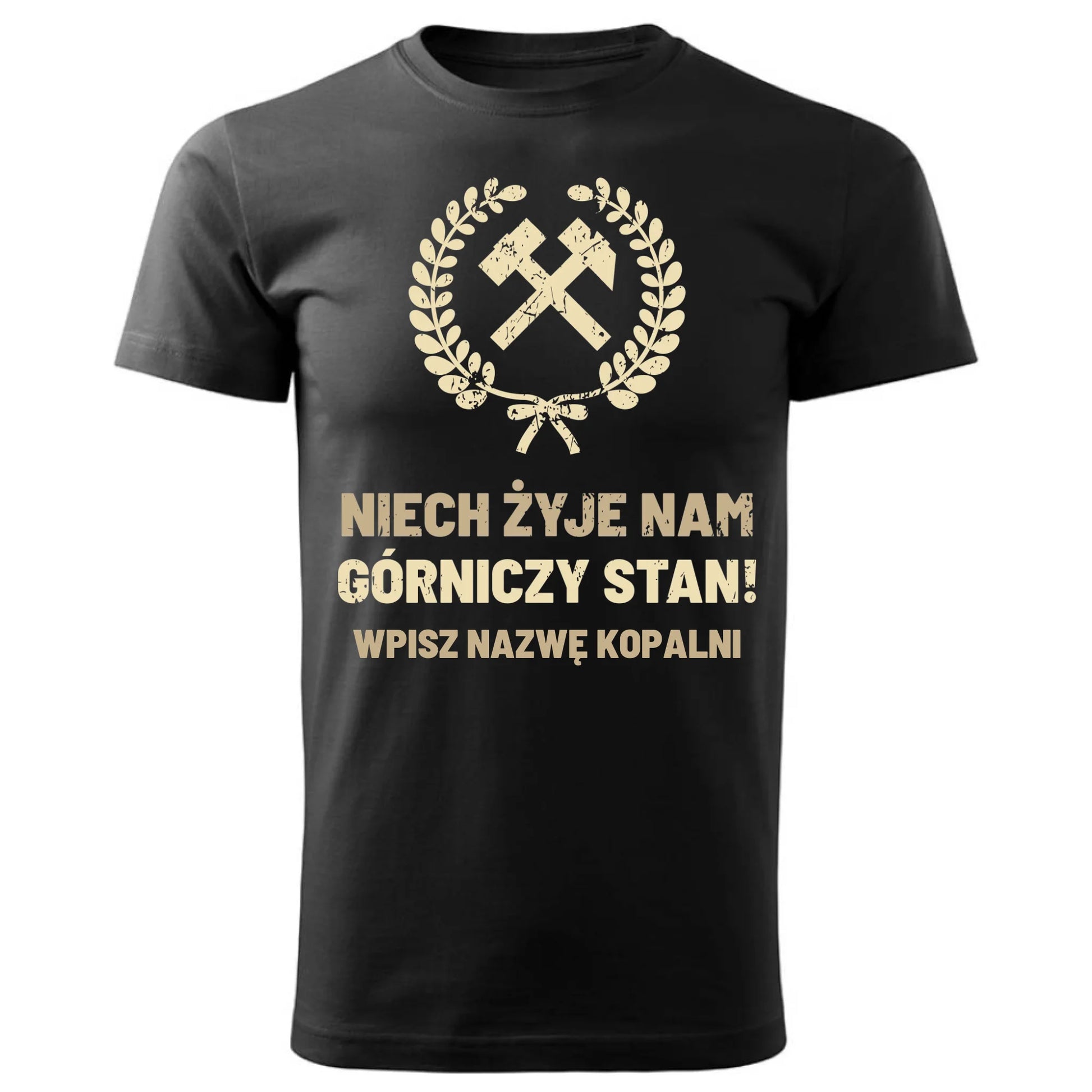 Koszulka męska - prezent dla górnika - Niech żyje nam górniczy stan - personalizowana G24 - StoryCups.pl