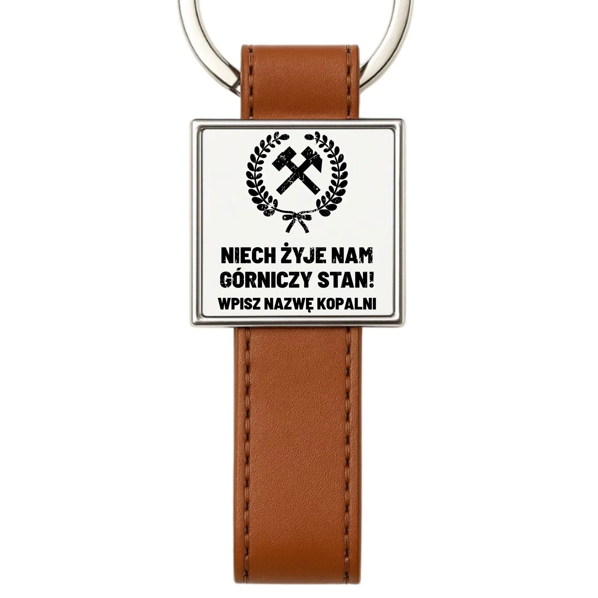 Brelok - prezent dla górnika - Niech żyje nam górniczy stan - personalizowany G24 - StoryCups.pl