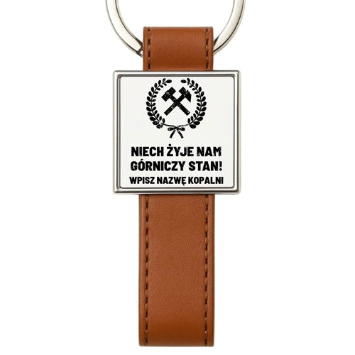 Brelok - prezent dla górnika - Niech żyje nam górniczy stan - personalizowany G24 - StoryCups.pl