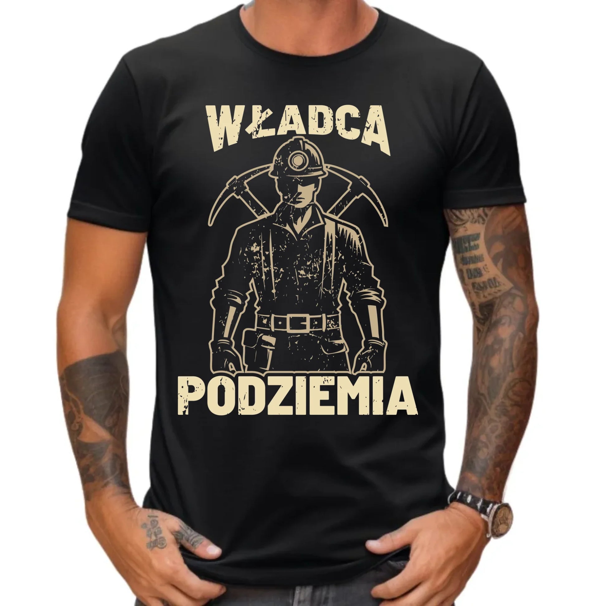 Koszulka męska - prezent dla górnika - Władca podziemia G25 - StoryCups.pl