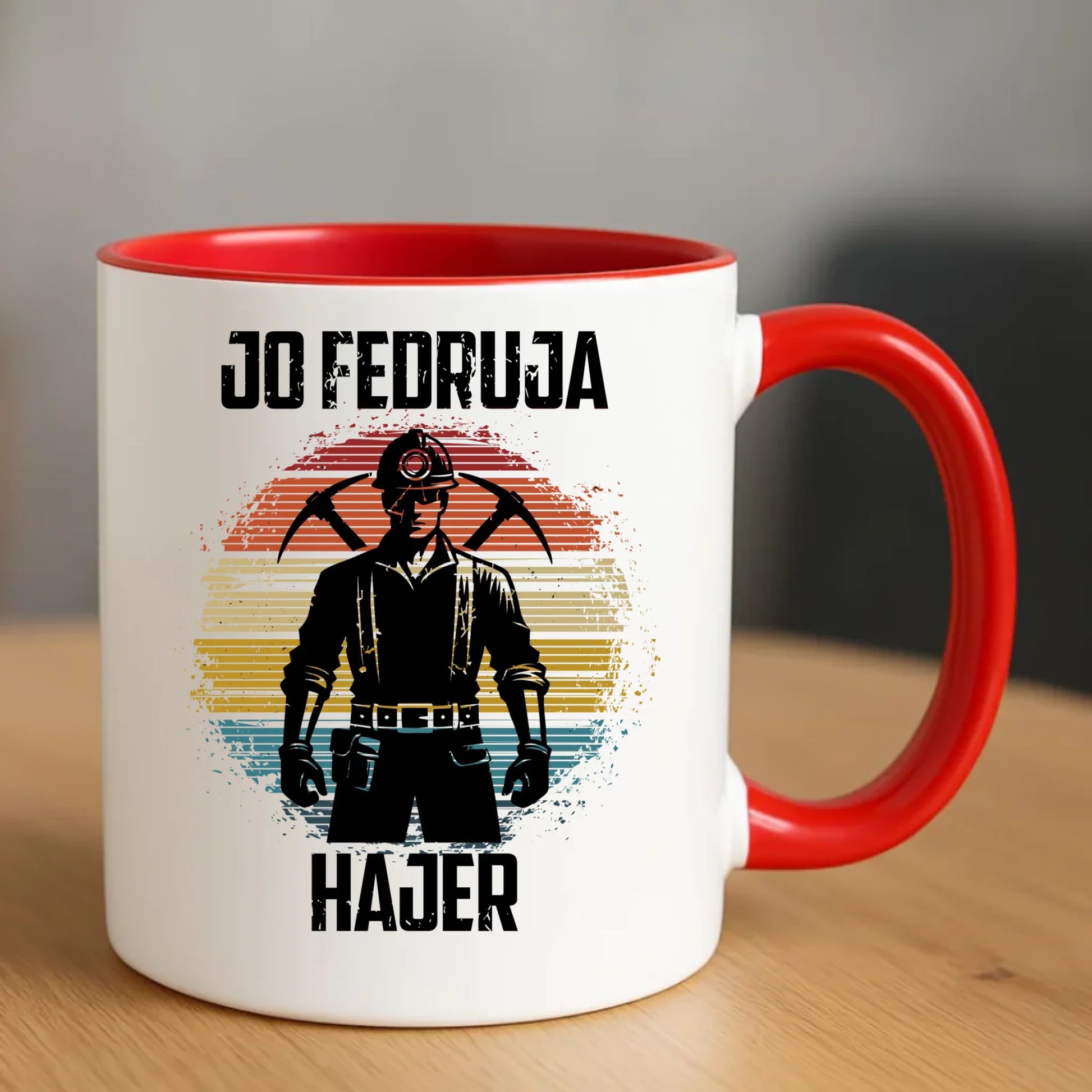 Kubek - prezent dla górnika - Jo fedruja Hajer G26 - StoryCups.pl