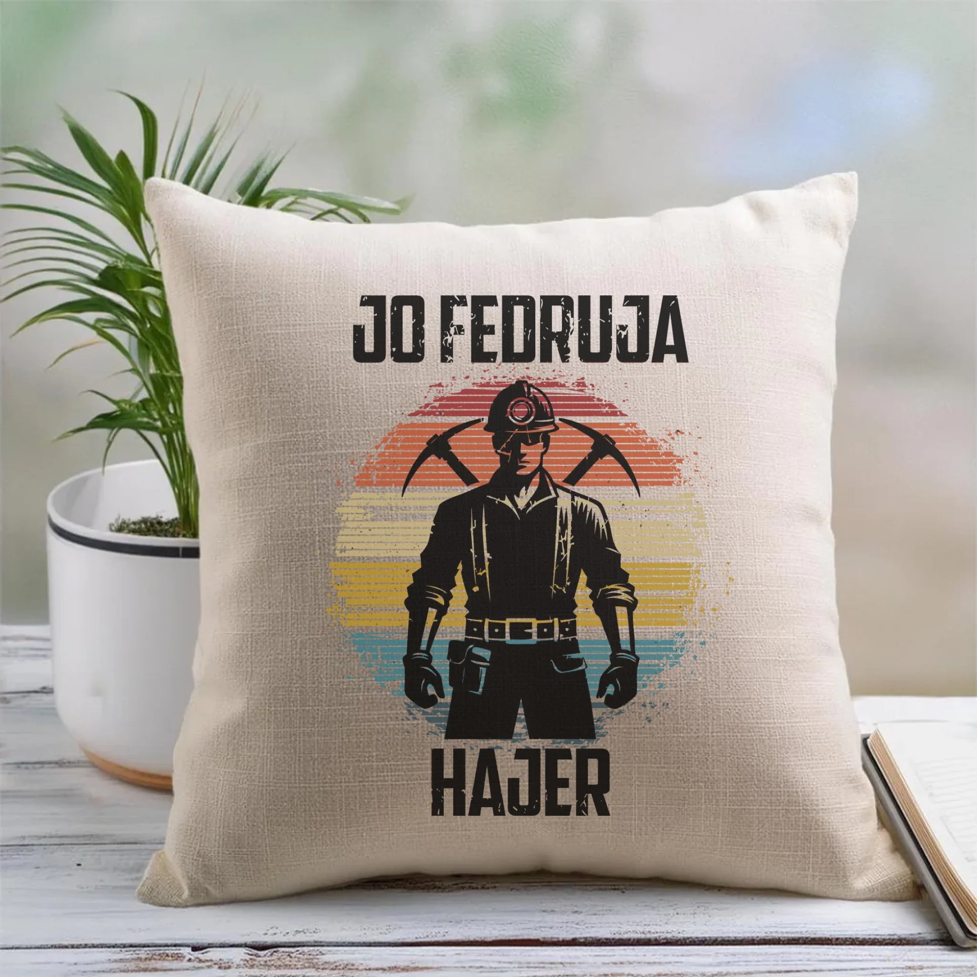 Poduszka - prezent dla górnika - Jo fedruja Hajer G26 - StoryCups.pl