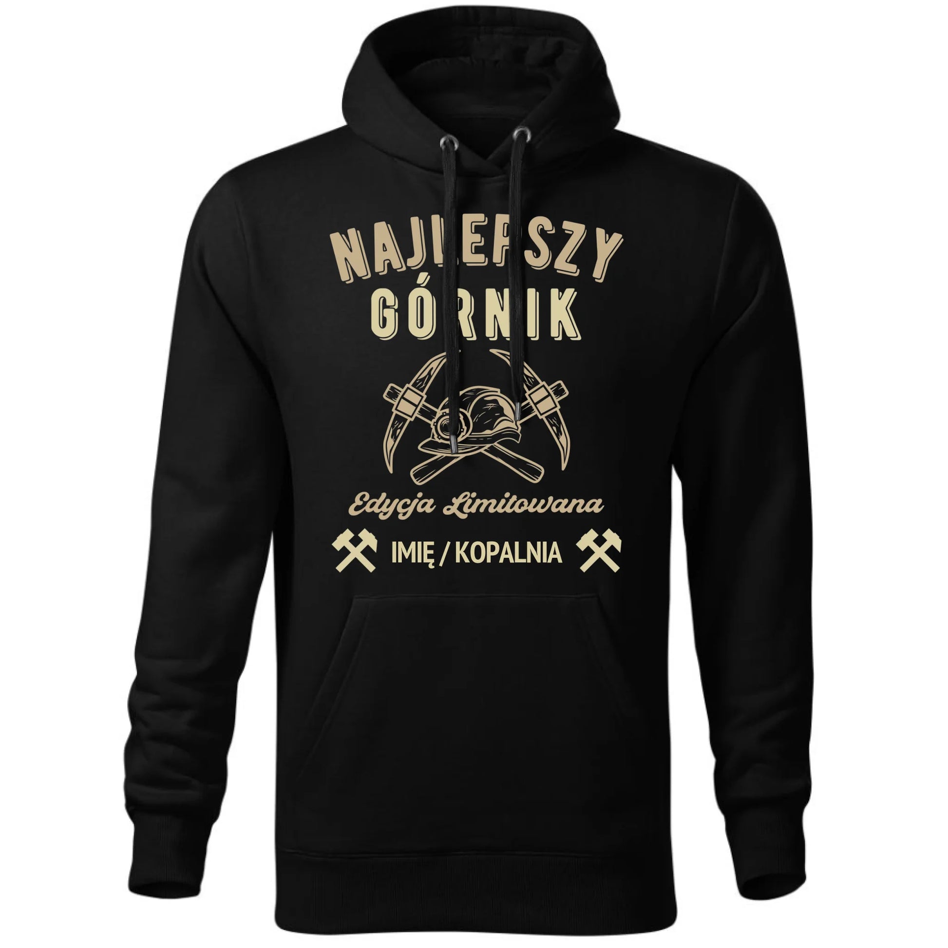 Bluza męska z kapturem - prezent dla górnika - Najlepszy górnik - personalizowana G27 - StoryCups.pl