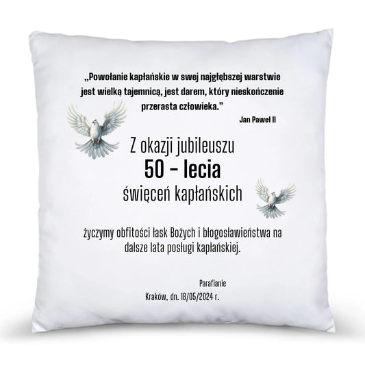 Poduszka dla księdza JUBILEUSZ KAPŁAŃSTWA DU04