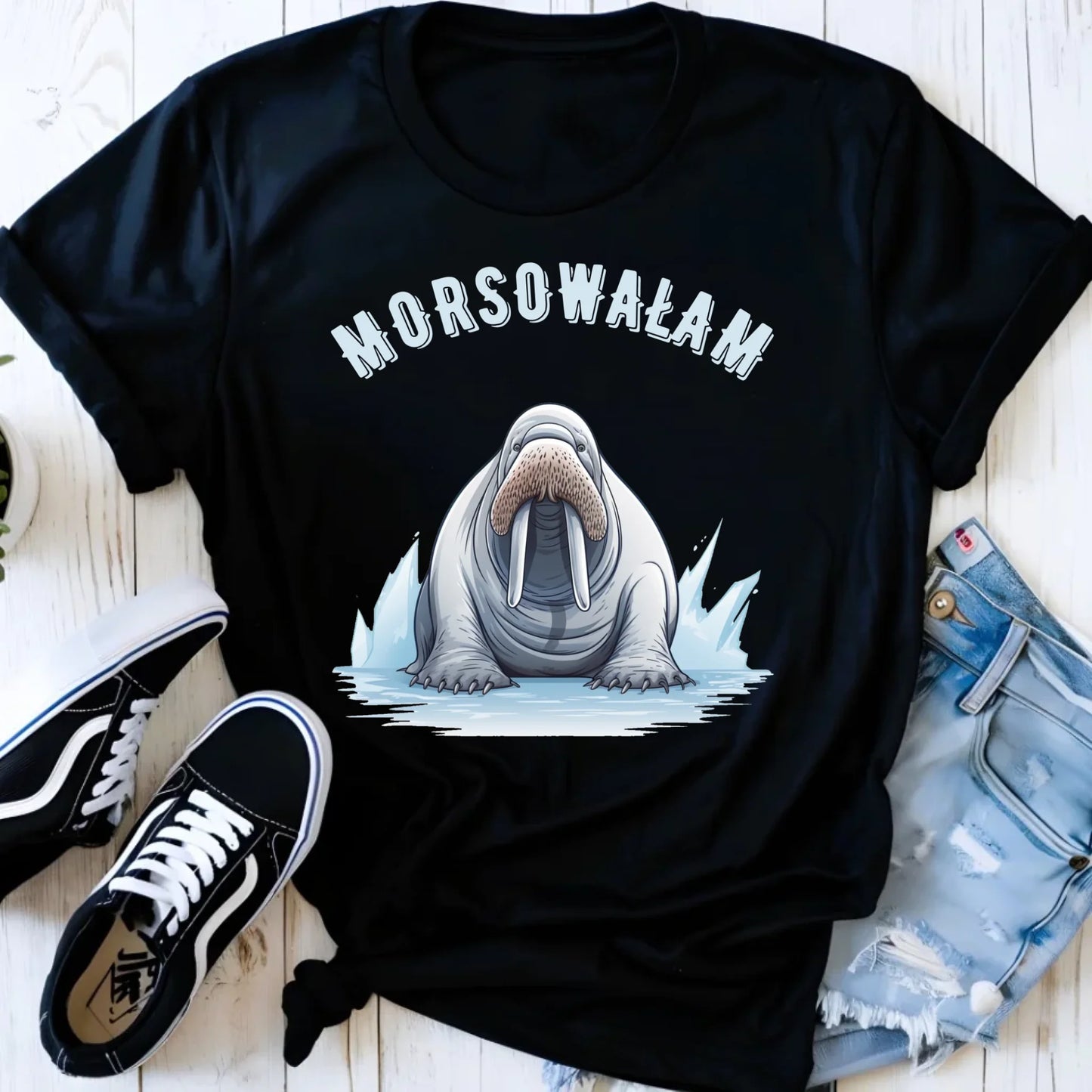 Koszulka damska - prezent dla morsa - Morsowałam - Mors HM18 - StoryCups.pl